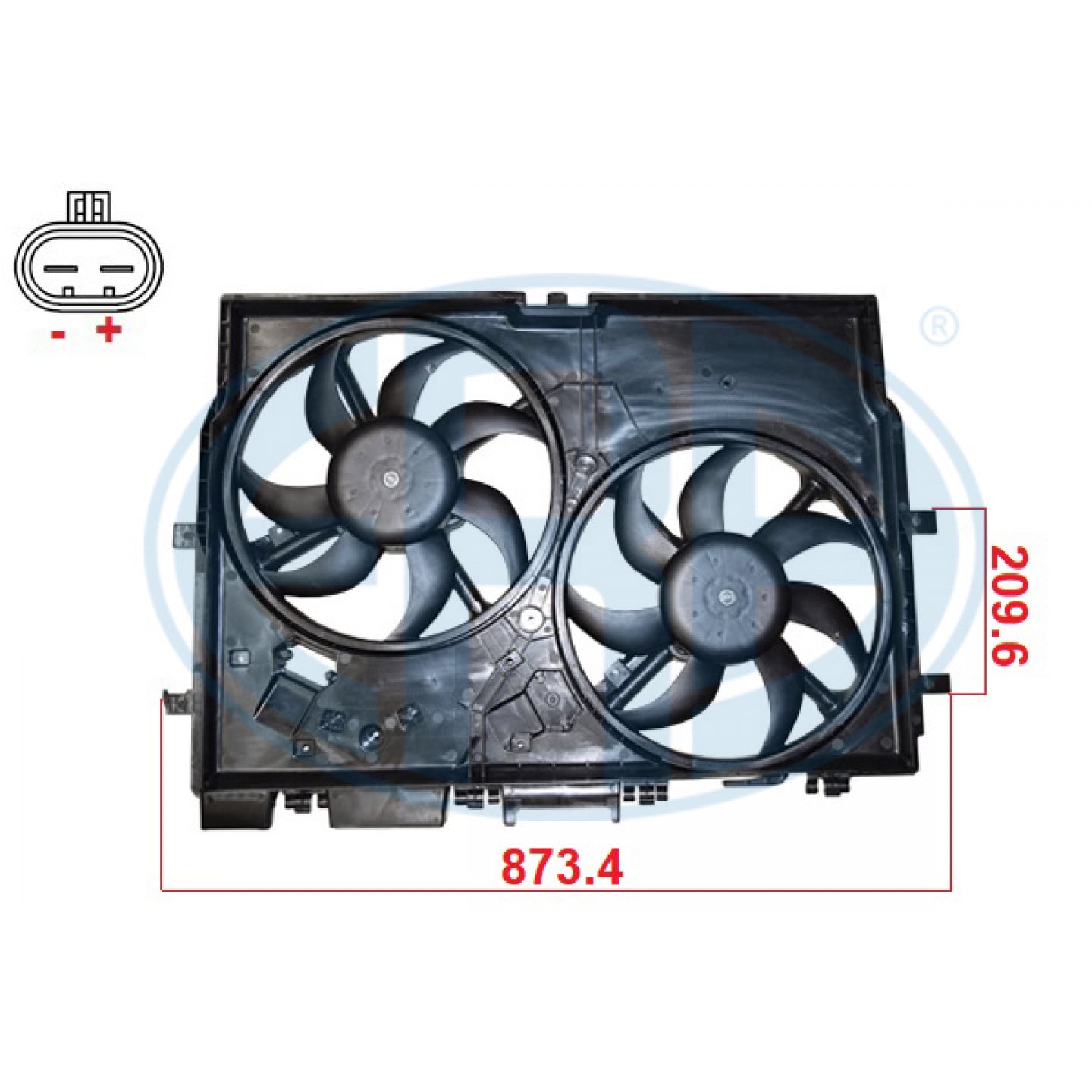 Ventilator, radiator ERA 352144