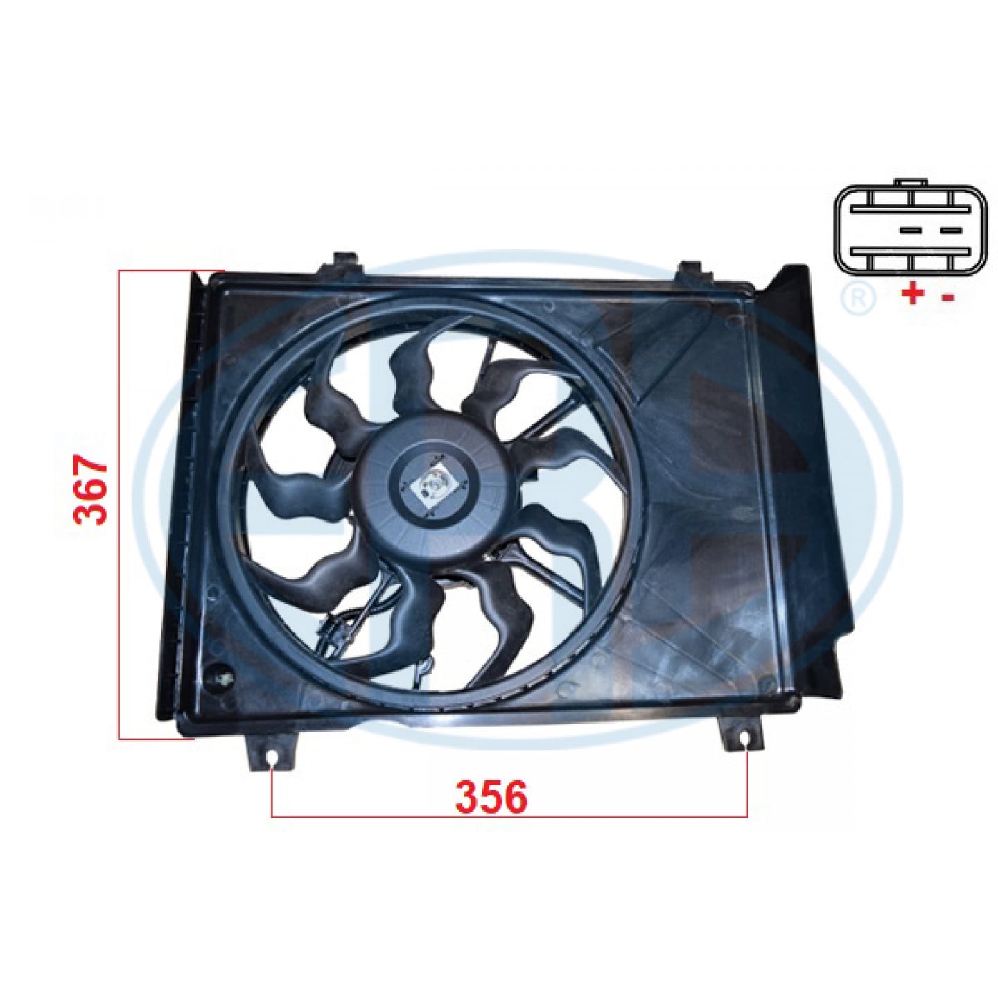 Ventilator, radiator ERA 352146
