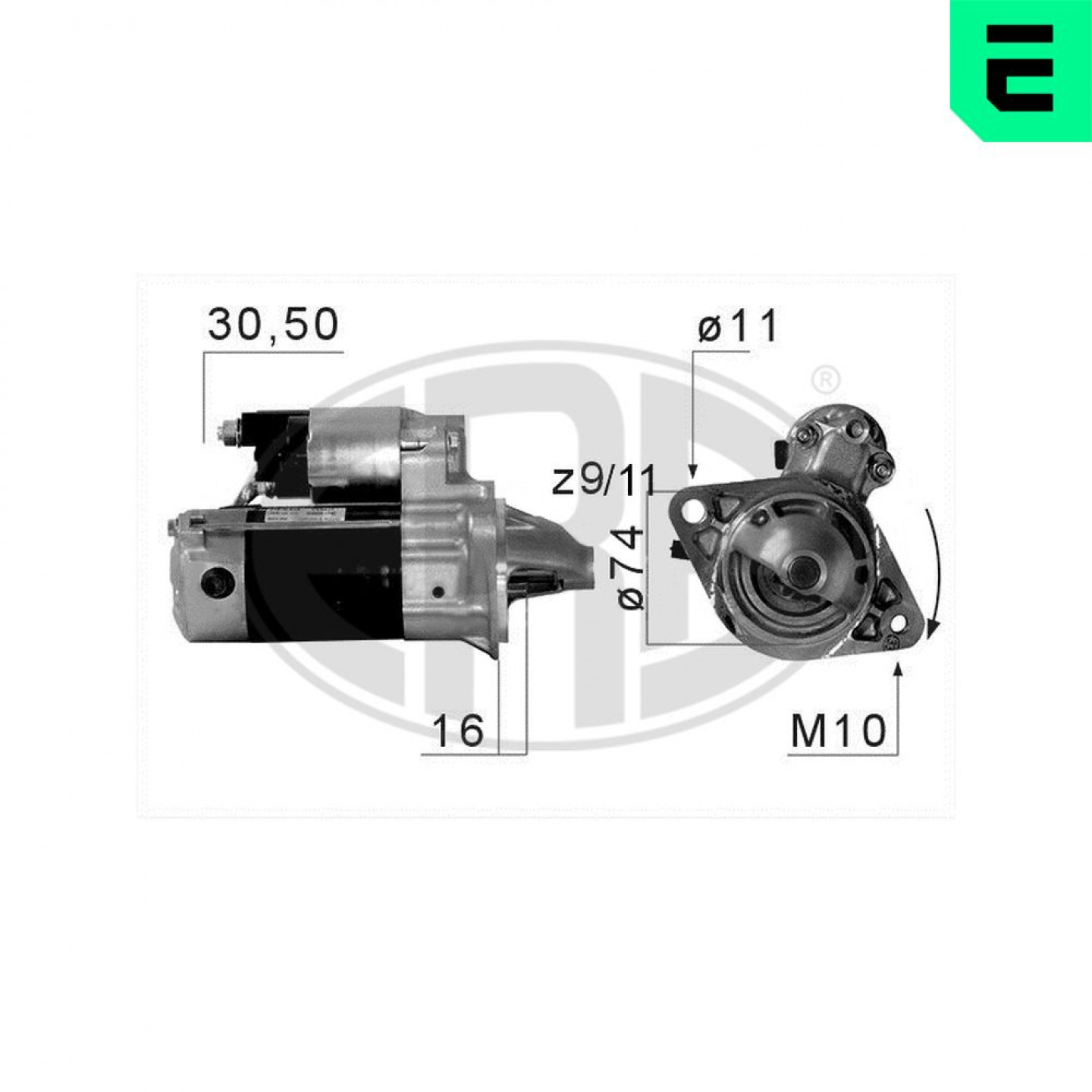 Motor de arranque ERA 220675A