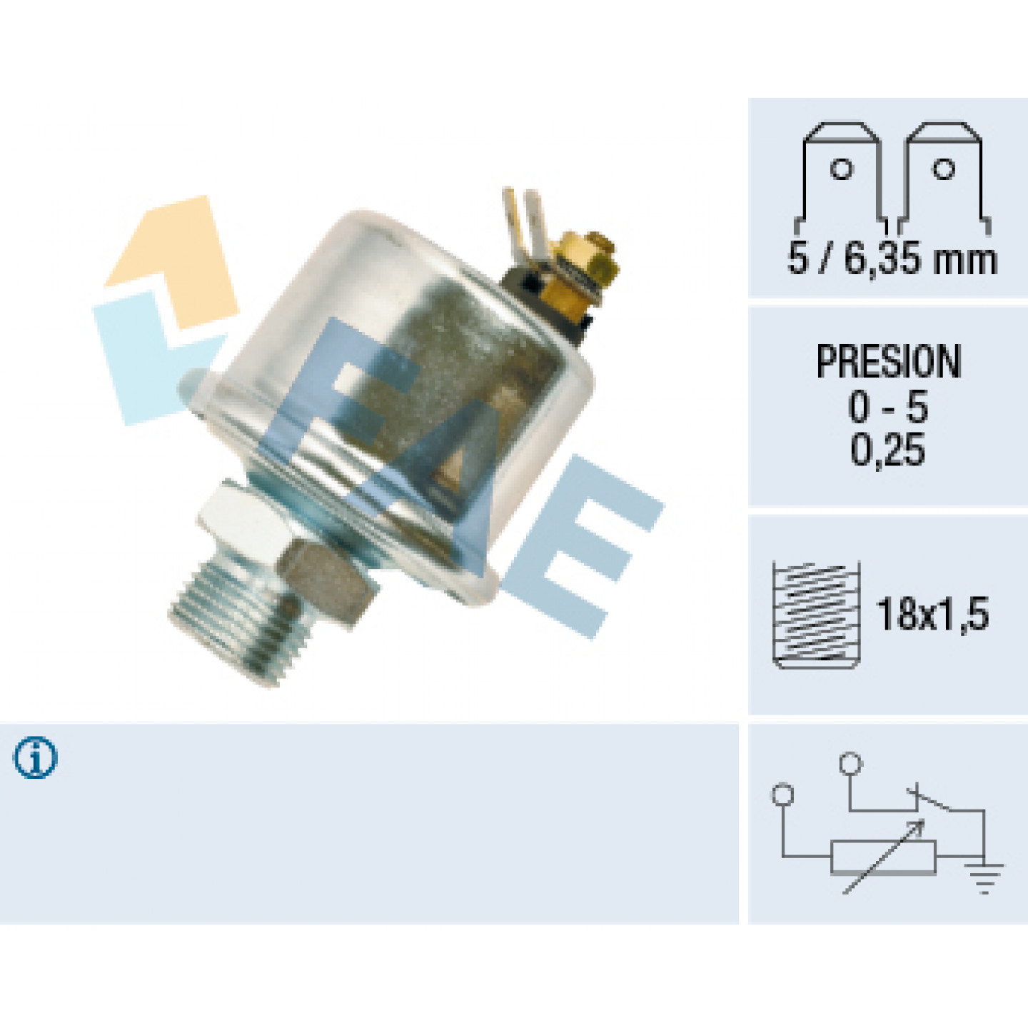 Sensor, olietryk FAE 14990