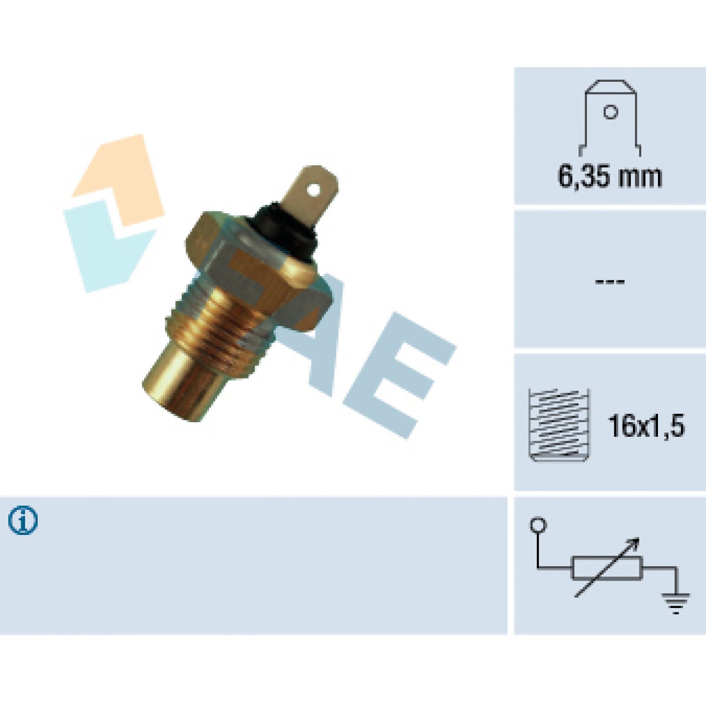 Sensor, koelvloeistoftemperatuur FAE 31050