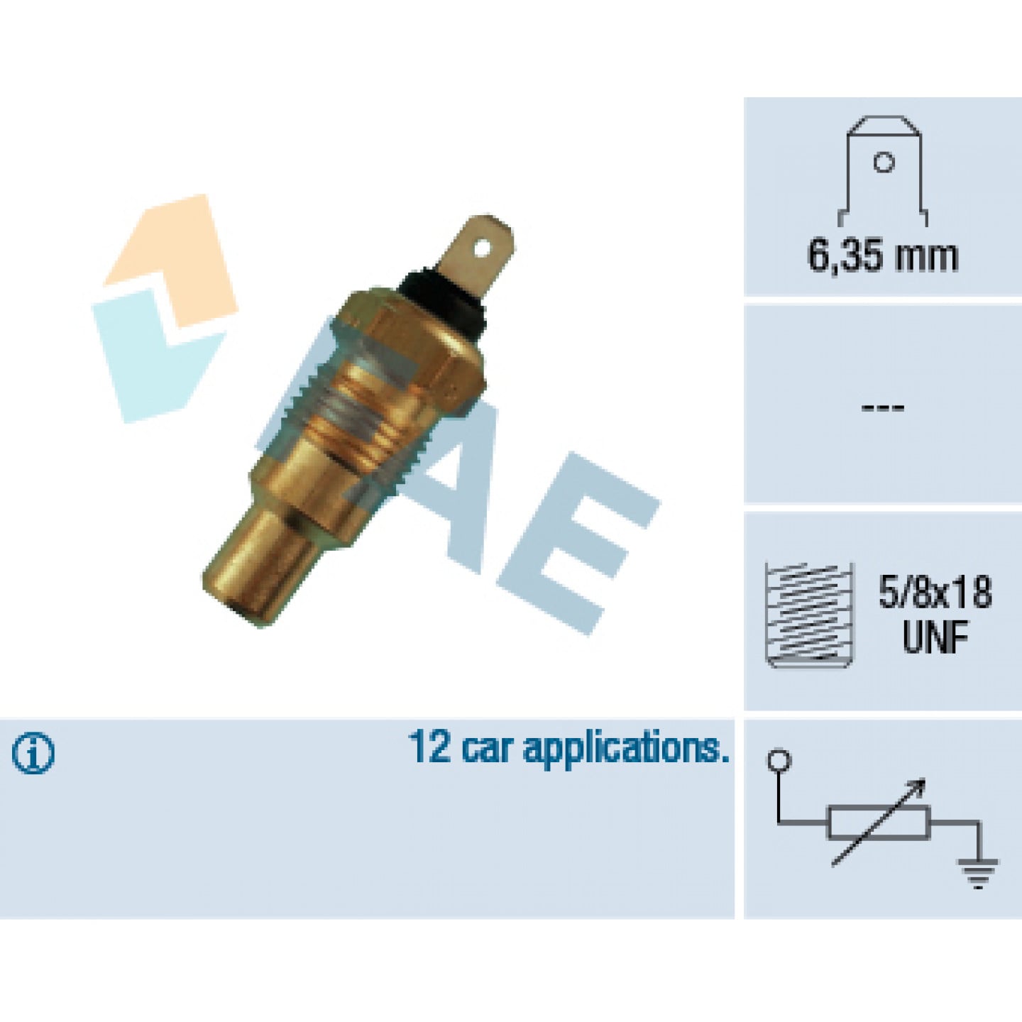 Sensor, koelvloeistoftemperatuur FAE 31110