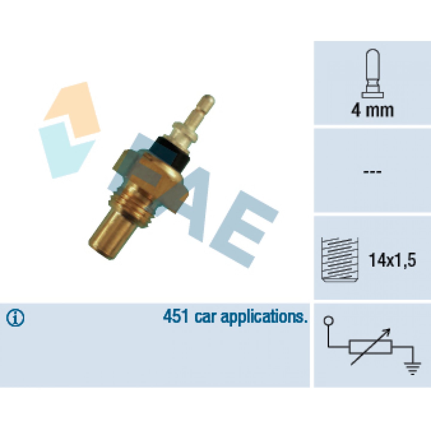 Sensor, koelvloeistoftemperatuur FAE 32220