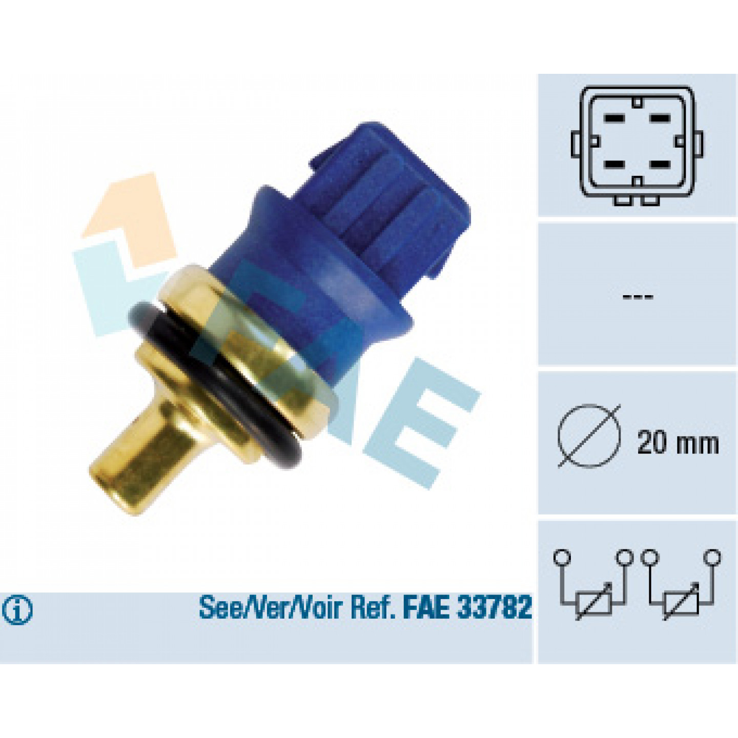 Sensor, koelvloeistoftemperatuur FAE 33780