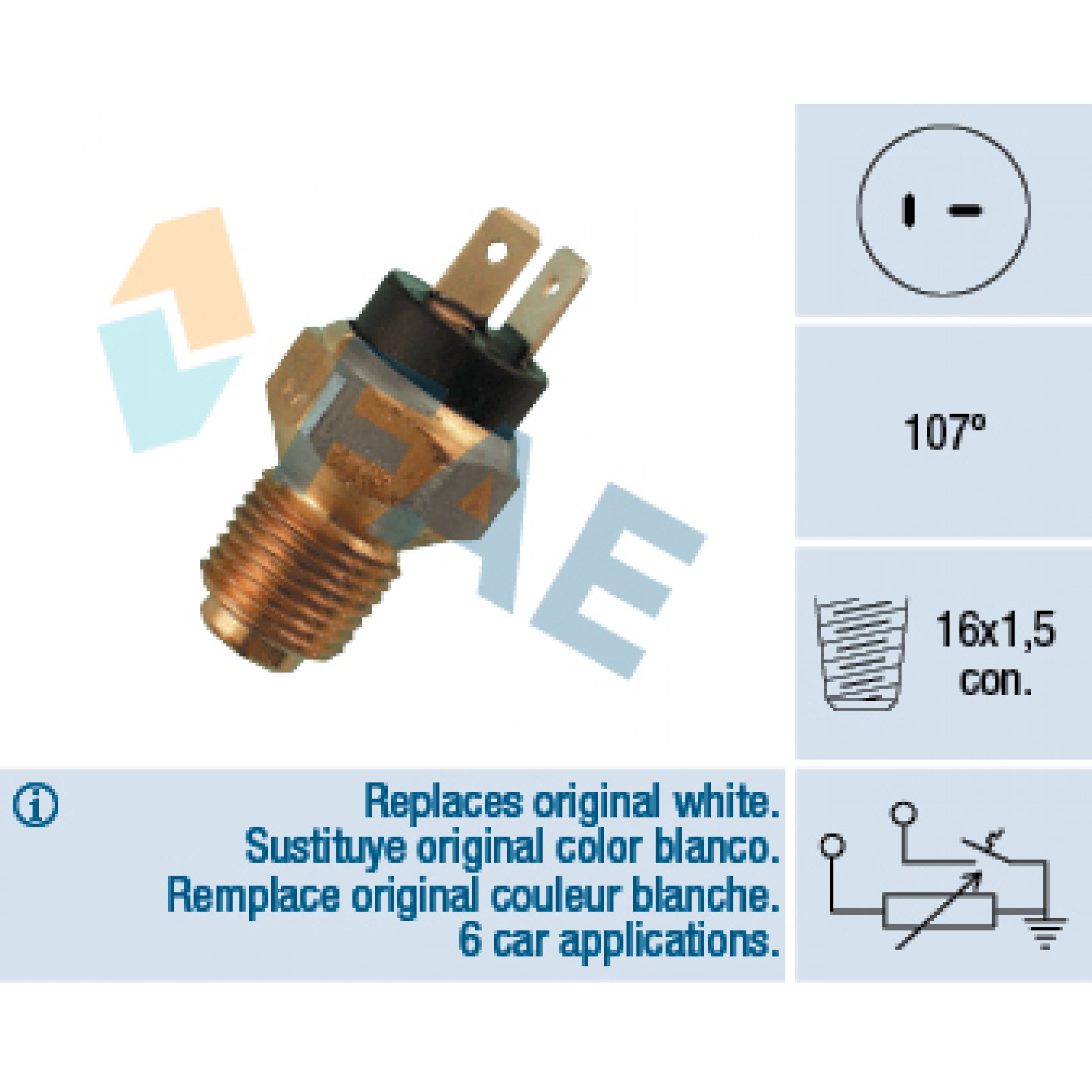 Temperatura refrigerante-Sensore METZGER 0905305 | MISTER