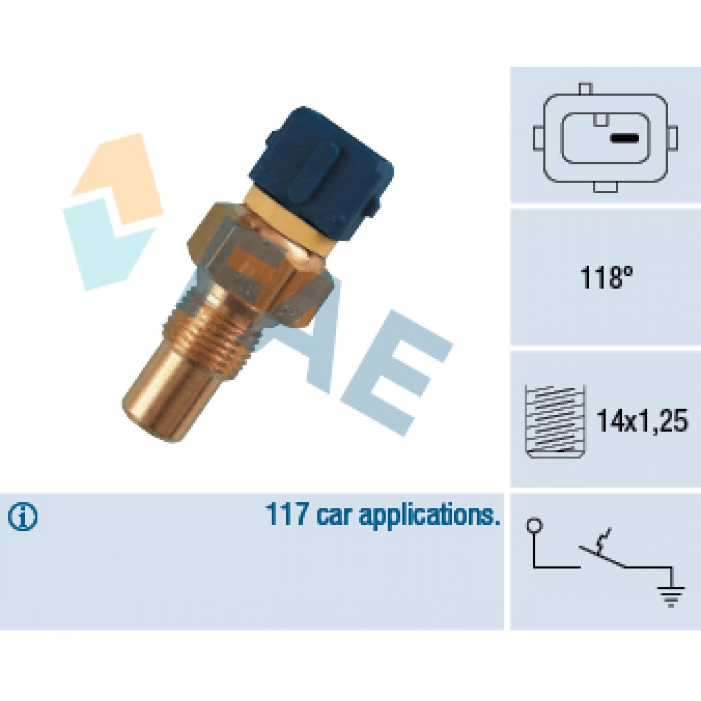 FAE 32070 Sensore Temperatura Refrigerante Per CHEVROLET OPEL DAEWOO SAAB