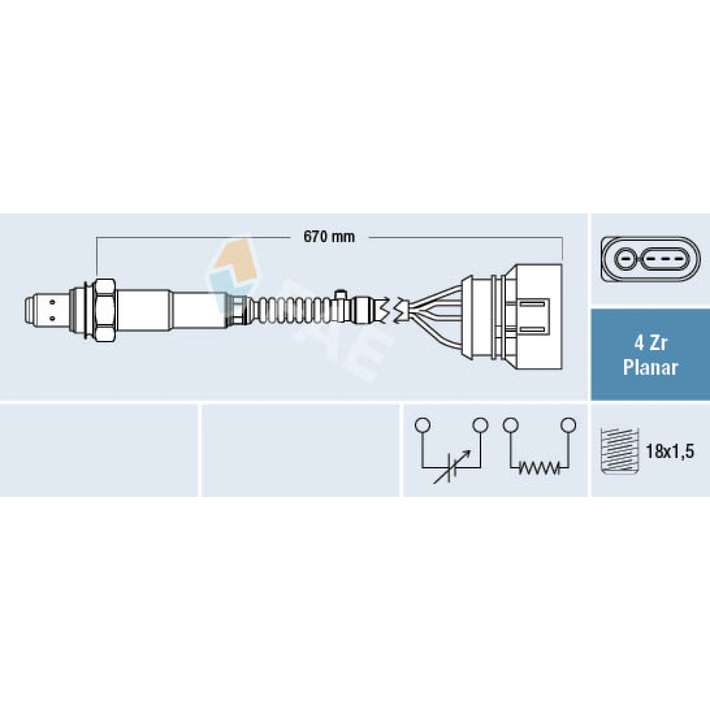 Sonda lambda FAE 77302