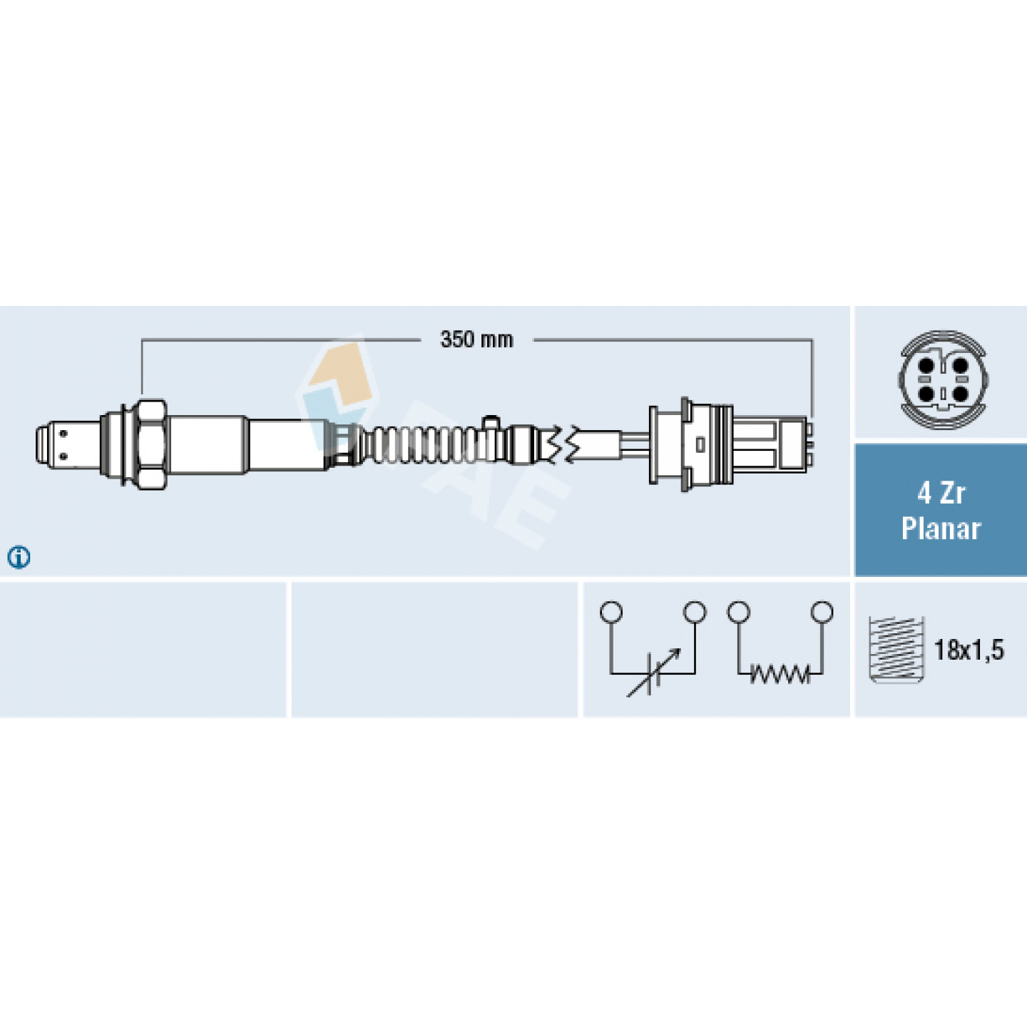 Sonde lambda FAE 77632