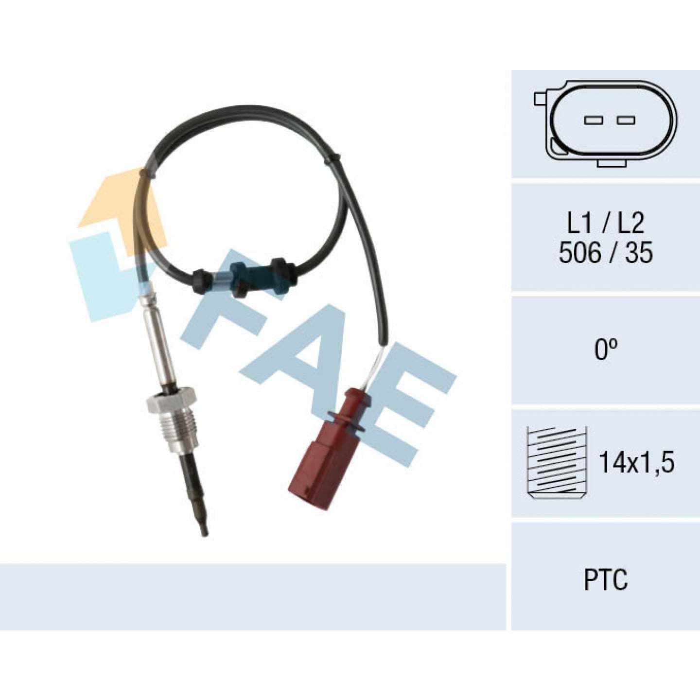 Sensor, udstødningsgastemperatur FAE 68026
