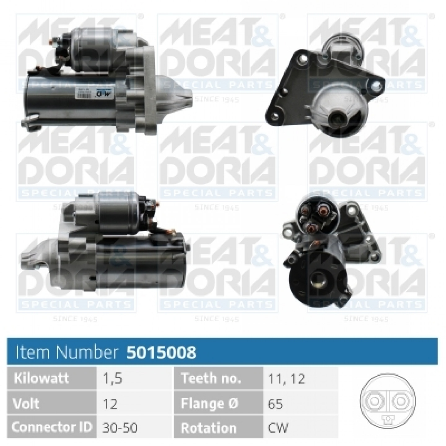 Motor de arranque MEAT & DORIA 5014918