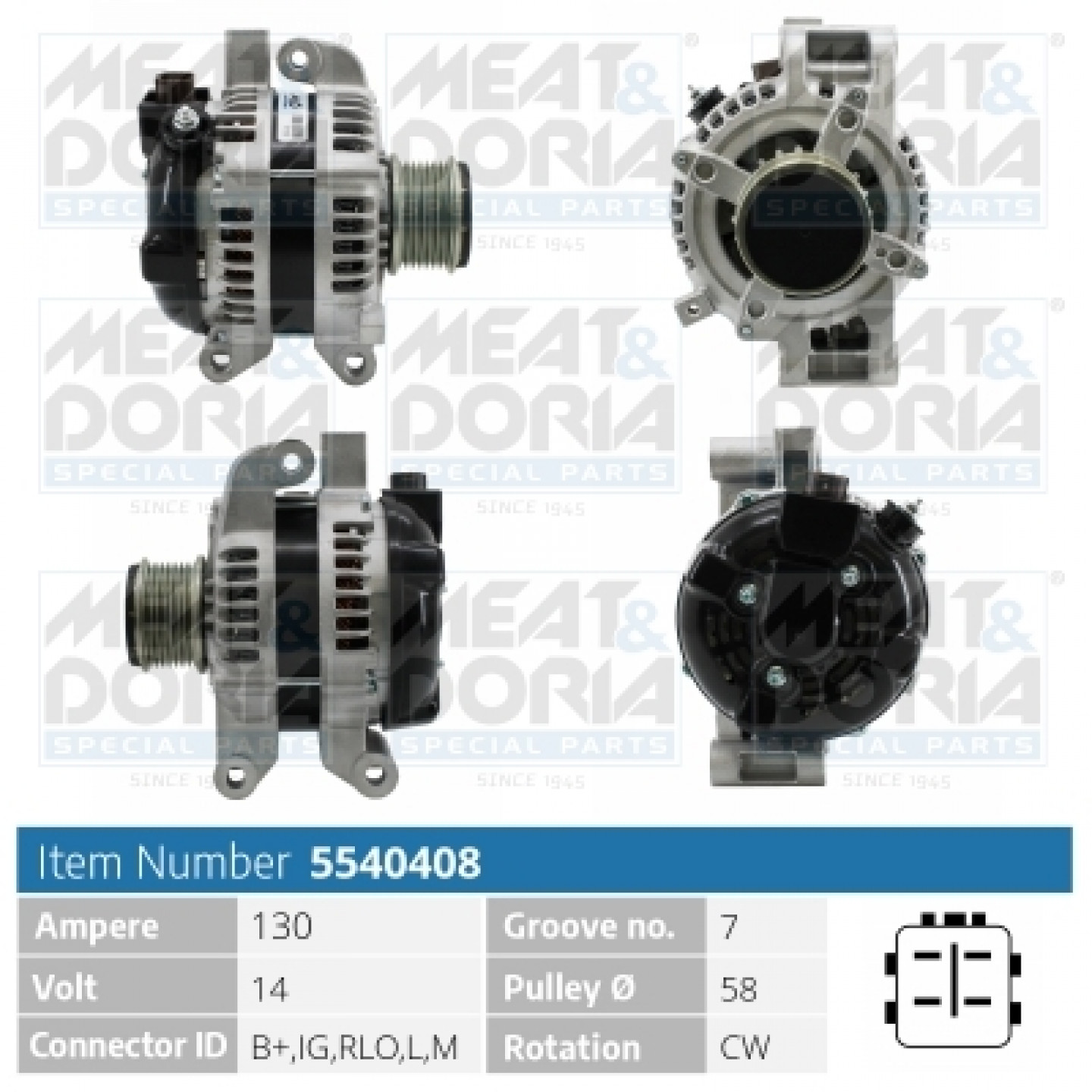 Meat & Doria Alternatore 5540408
