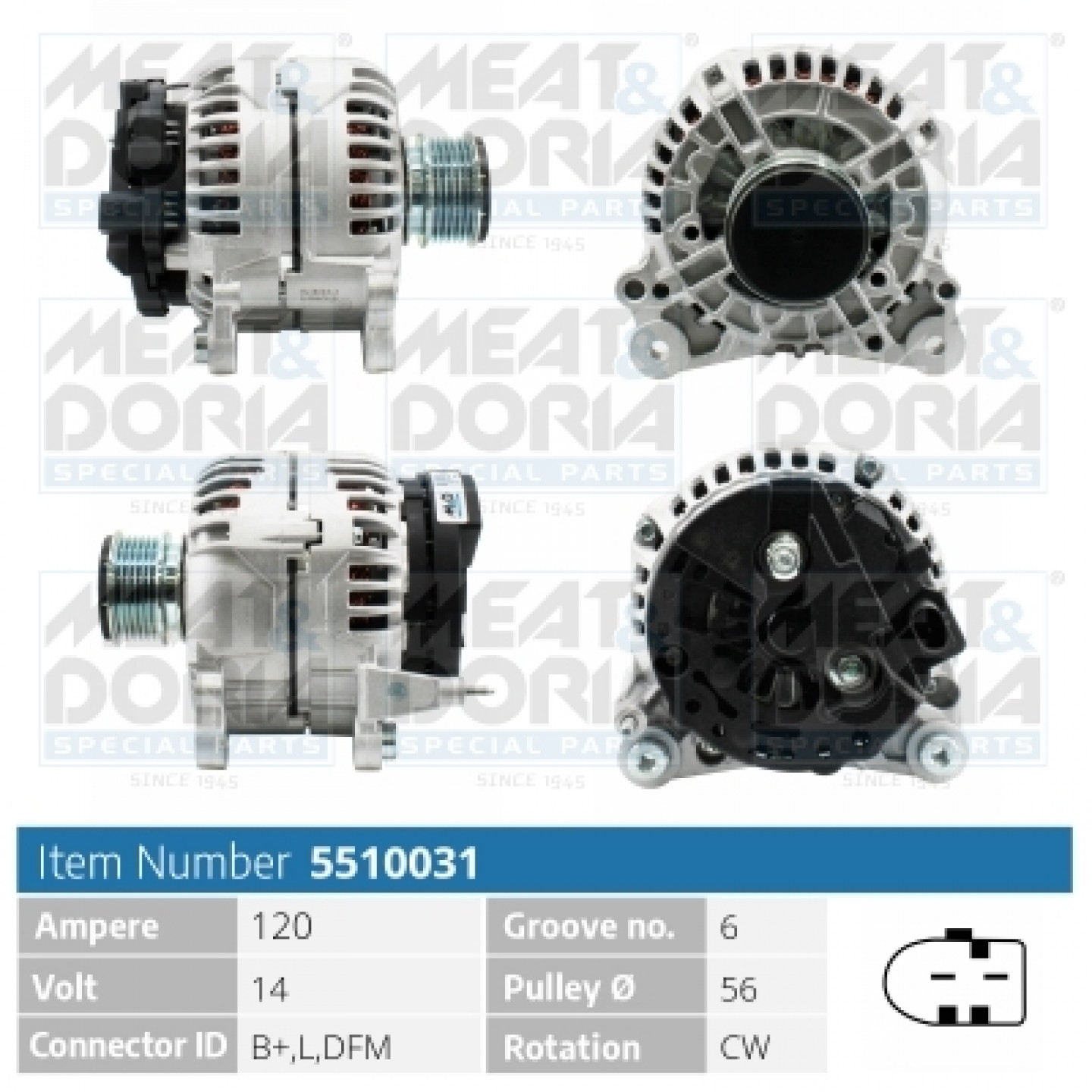 Meat & Doria Alternatore 5510031