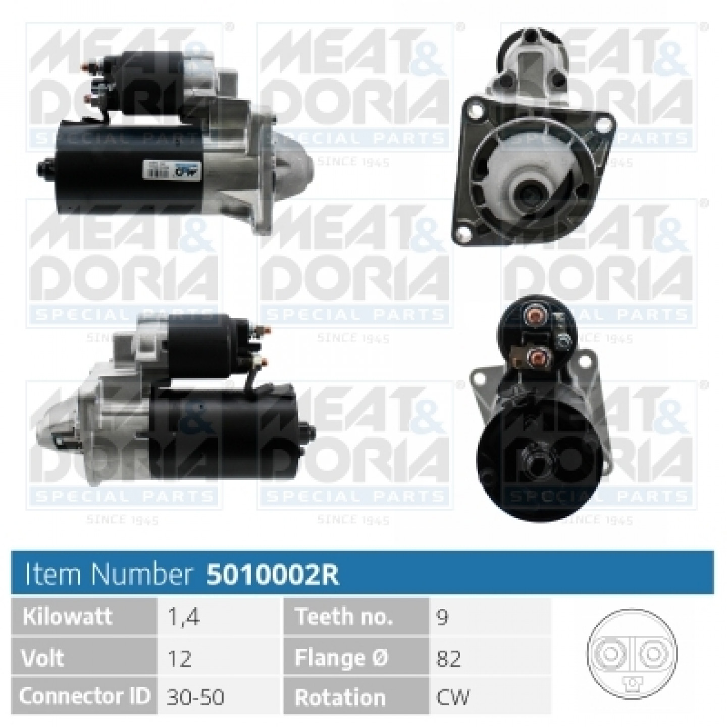 Motor de arranque MEAT & DORIA 5010002R