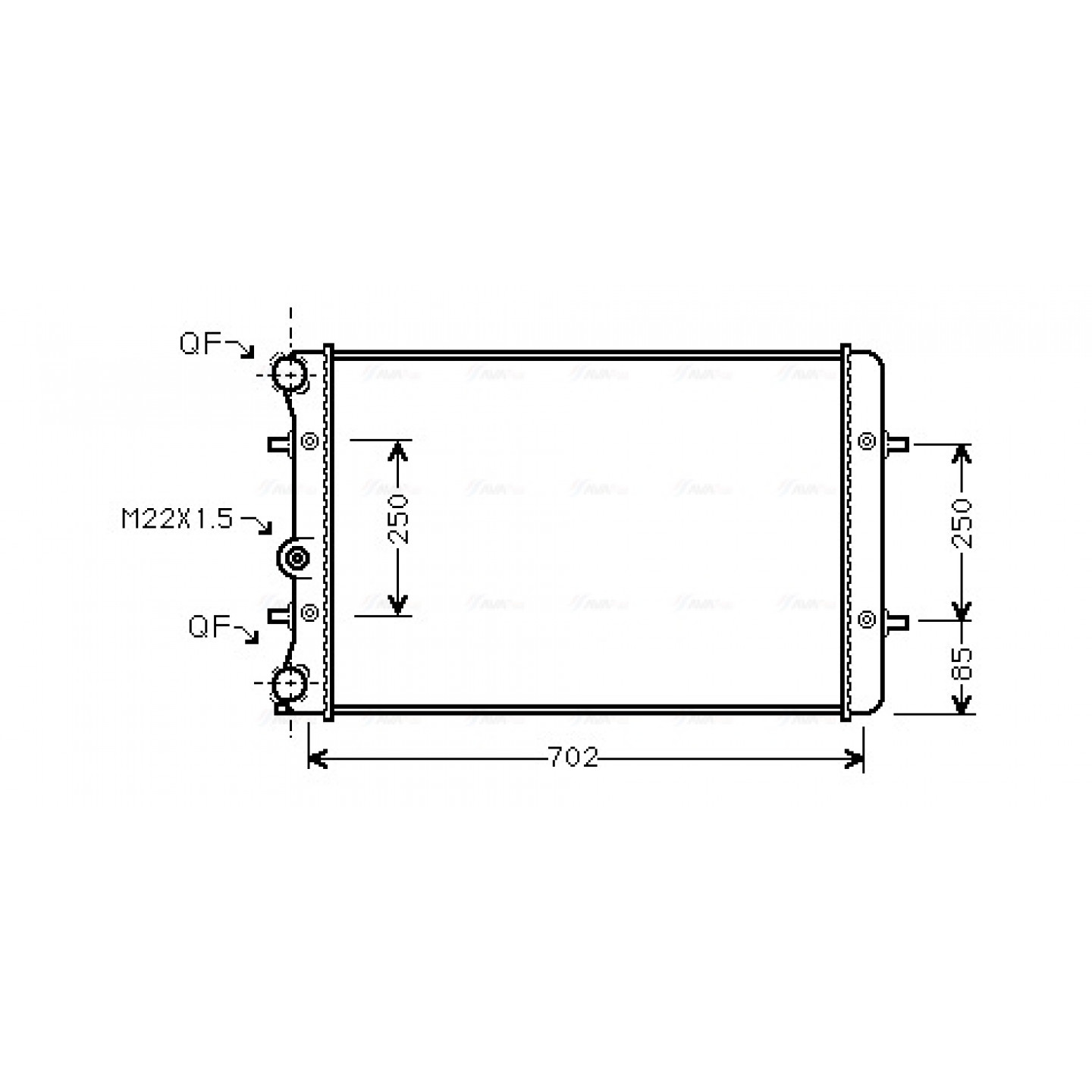 Kühler, Motorkühlung AVA Clever Choice AI2155
