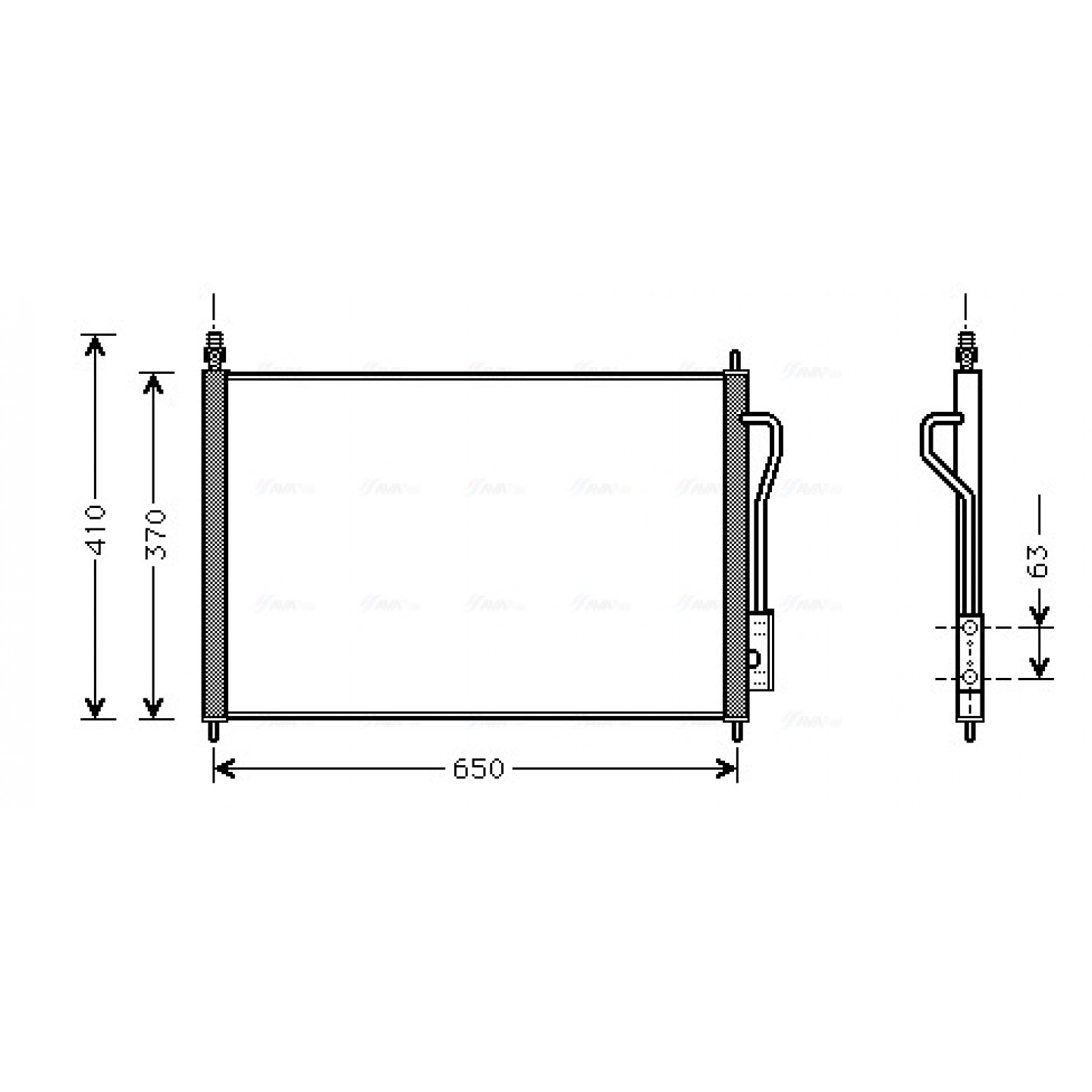 Kondensator, Klimaanlage AVA Clever Choice FD5268