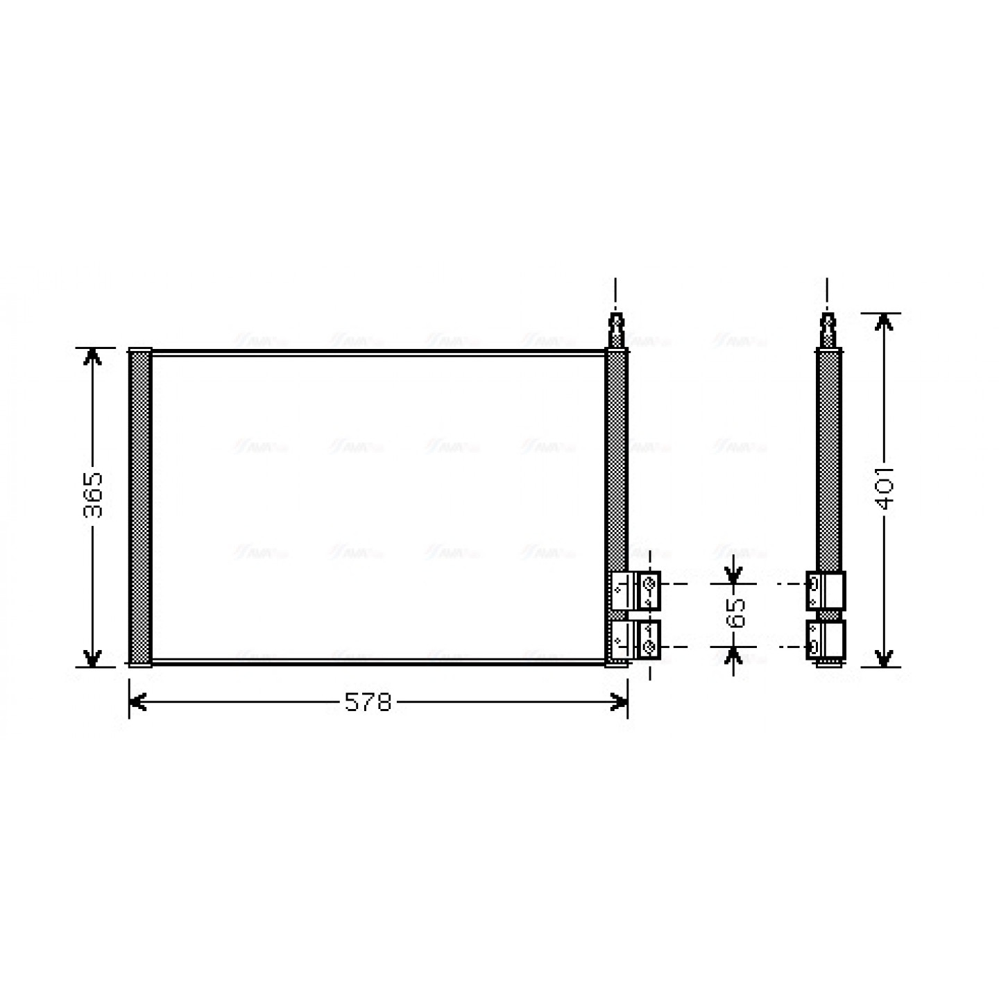 Kondensator, Klimaanlage AVA Clever Choice FDA5328