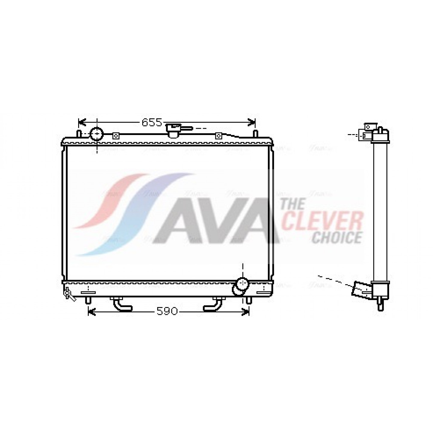 Chladič, chlazení motoru AVA Clever Choice MT2163