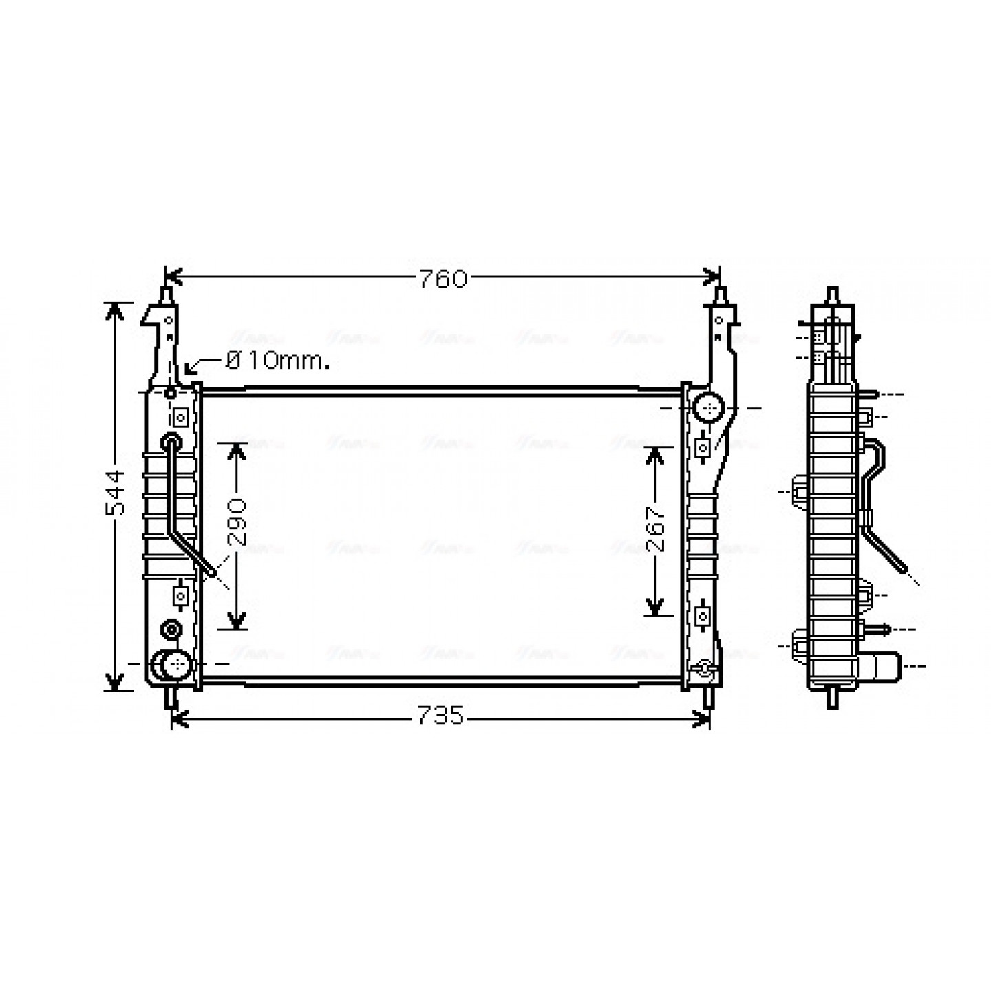 Radiateur AVA Clever Choice OLA2424