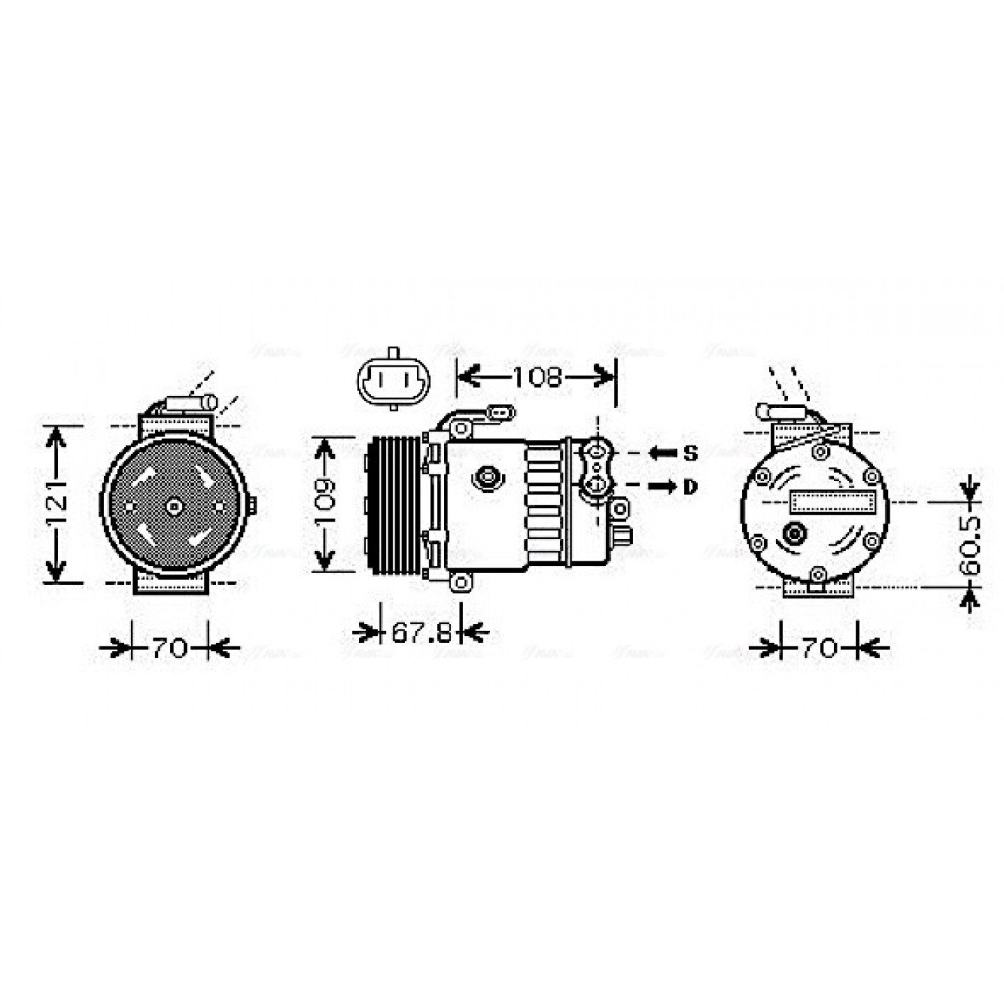 Kompressor, Klimaanlage AVA Clever Choice OLAK139