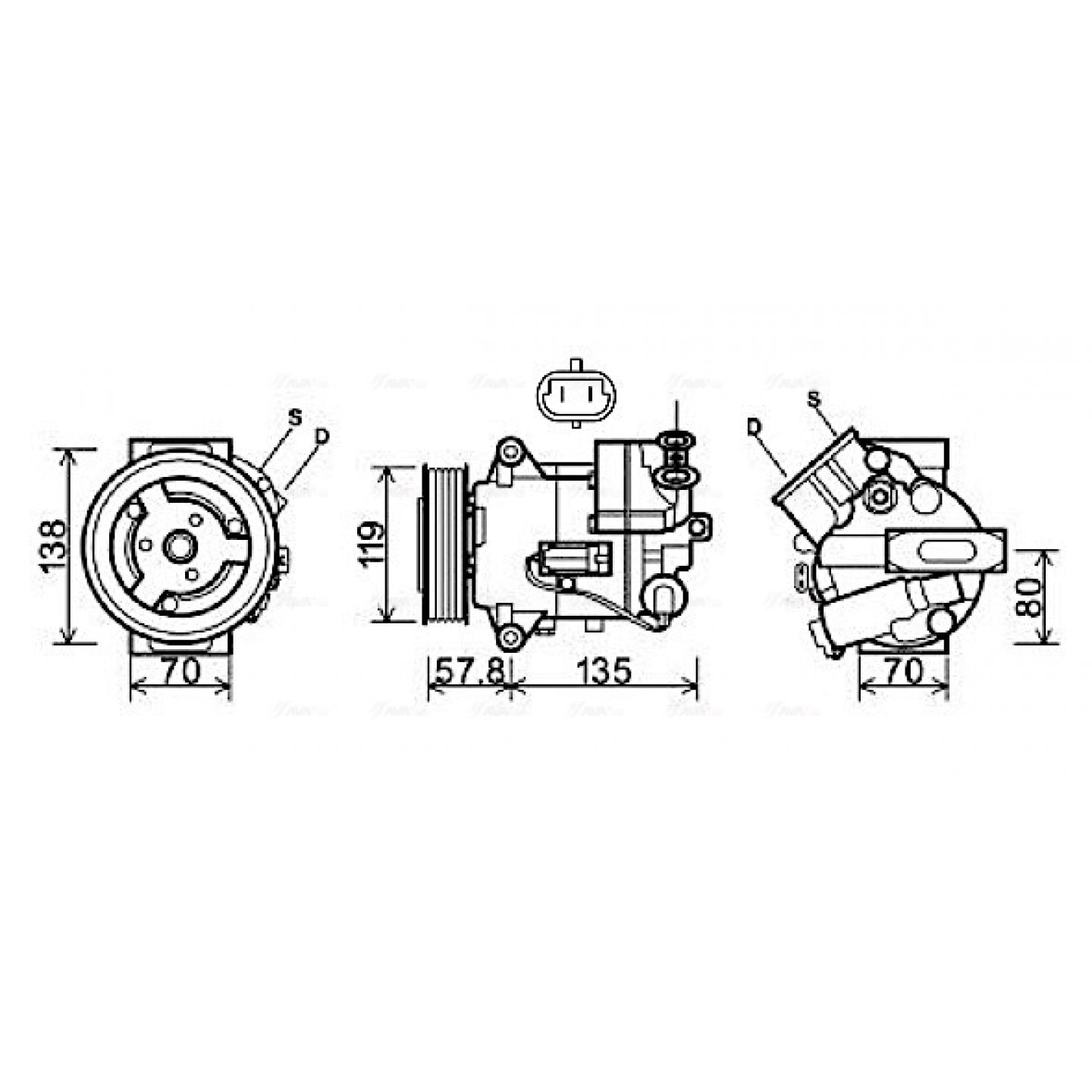 Kompressor, Klimaanlage AVA Clever Choice OLAK496