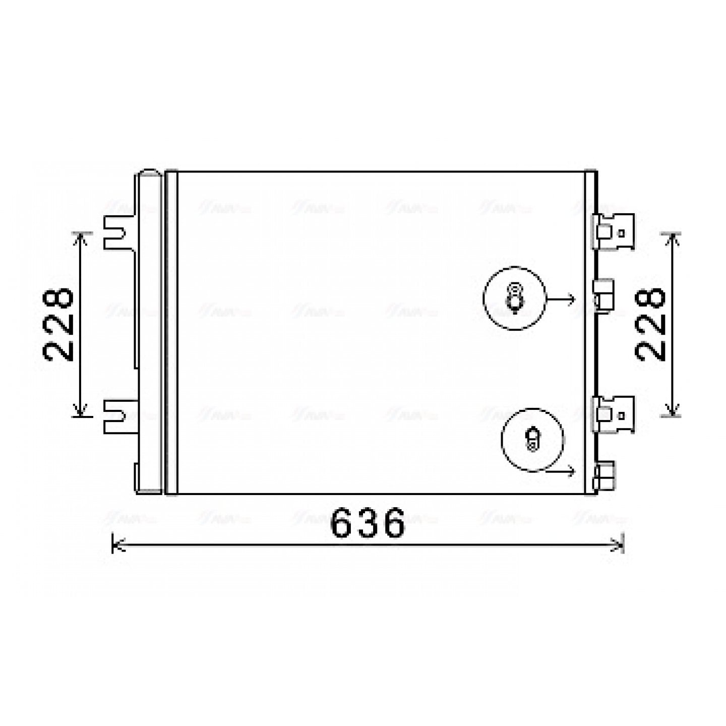 Kondensator, Klimaanlage AVA Clever Choice RTA5467D