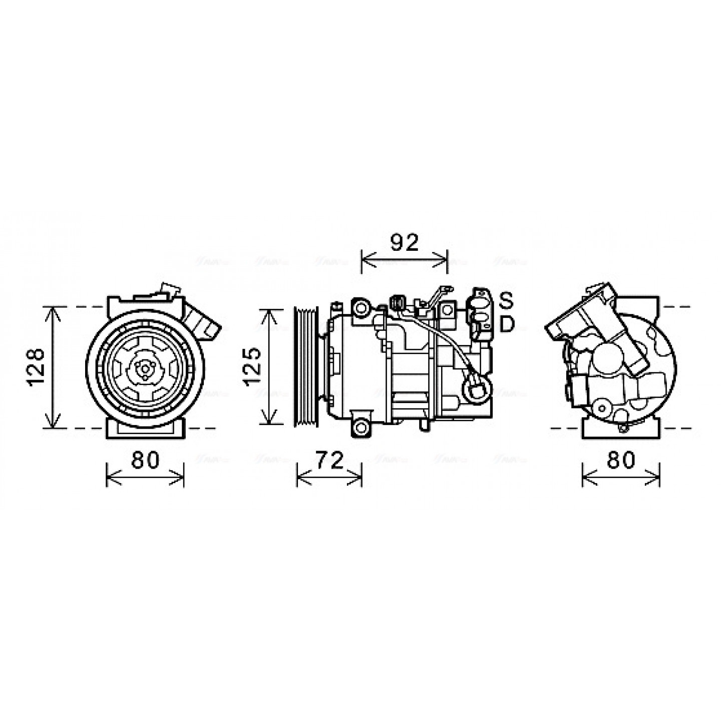 Kompressor, Klimaanlage AVA Clever Choice RTAK489