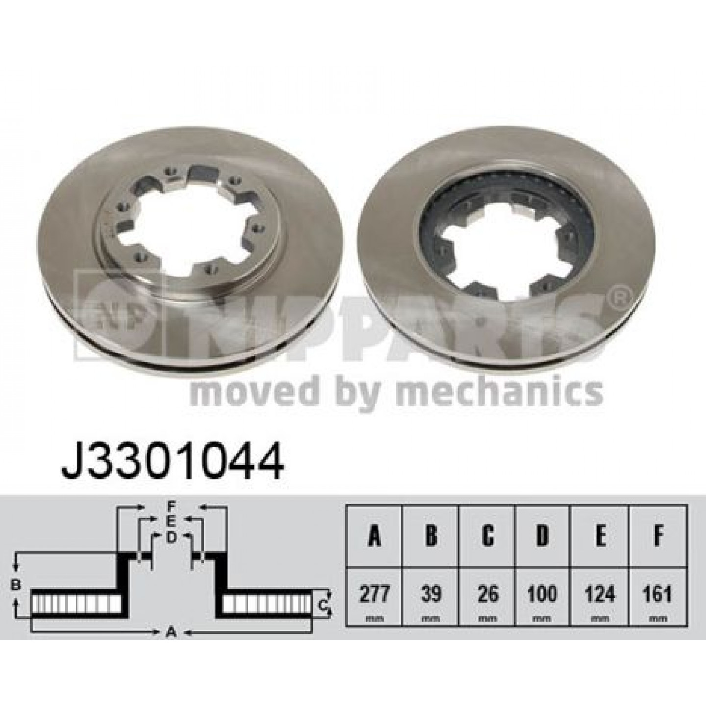Bremsscheibe NIPPARTS J3301044