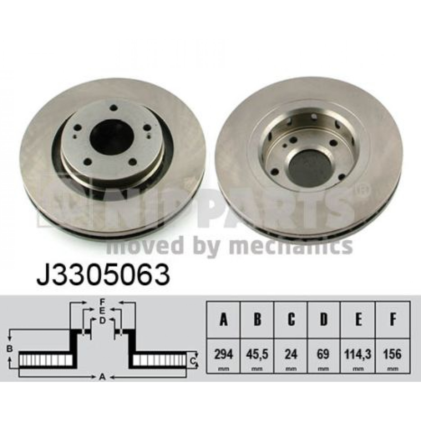 Bremsscheibe NIPPARTS J3305063