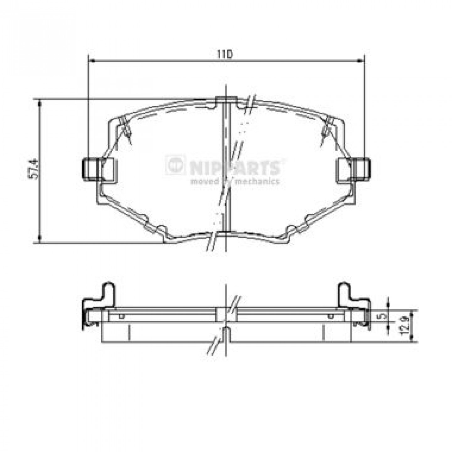 Bremseklodser NIPPARTS J3603044