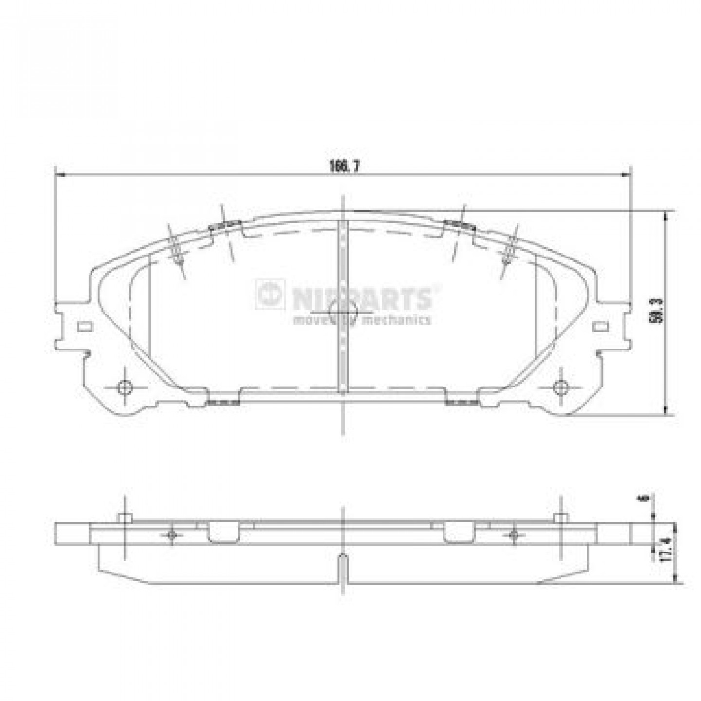 Kit pastiglie freno, Freno a disco NIPPARTS N3602139