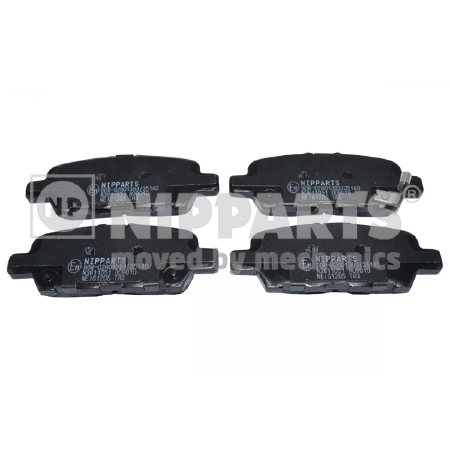 Kit pastiglie freno, Freno a disco NIPPARTS N3611051