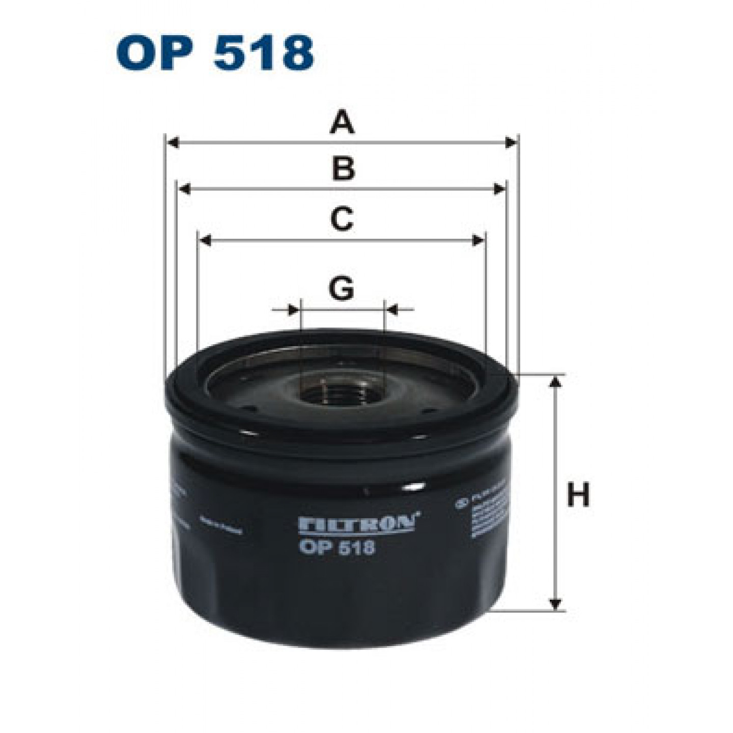 Oliefilter FILTRON OP 518