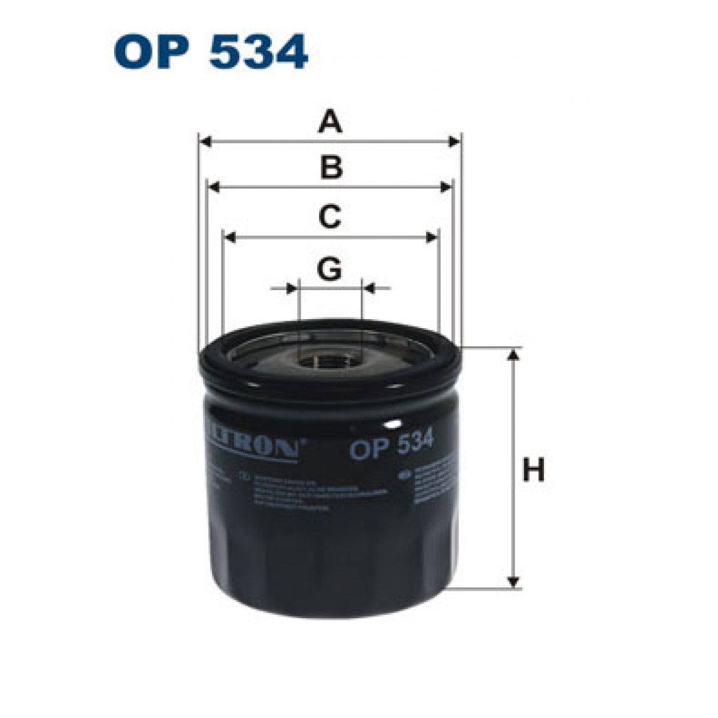 Oliefilter FILTRON OP 534