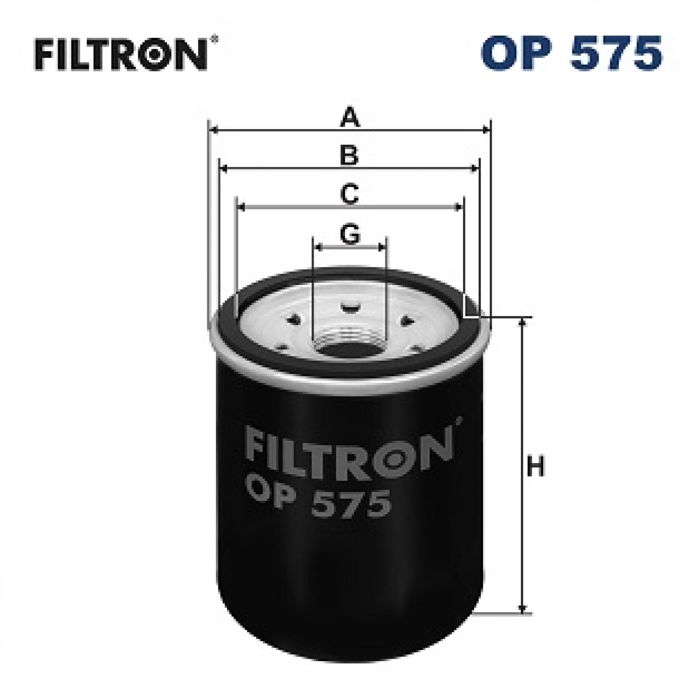 Filtro de aceite FILTRON OP 575