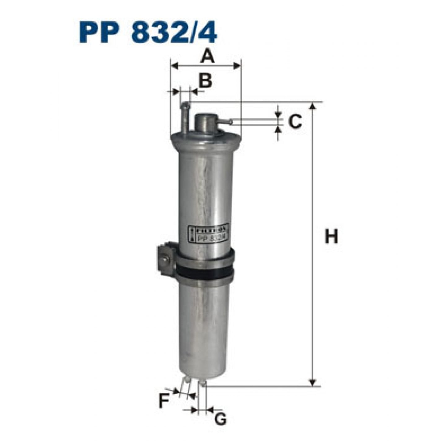 Filtro combustible FILTRON PP 832/4