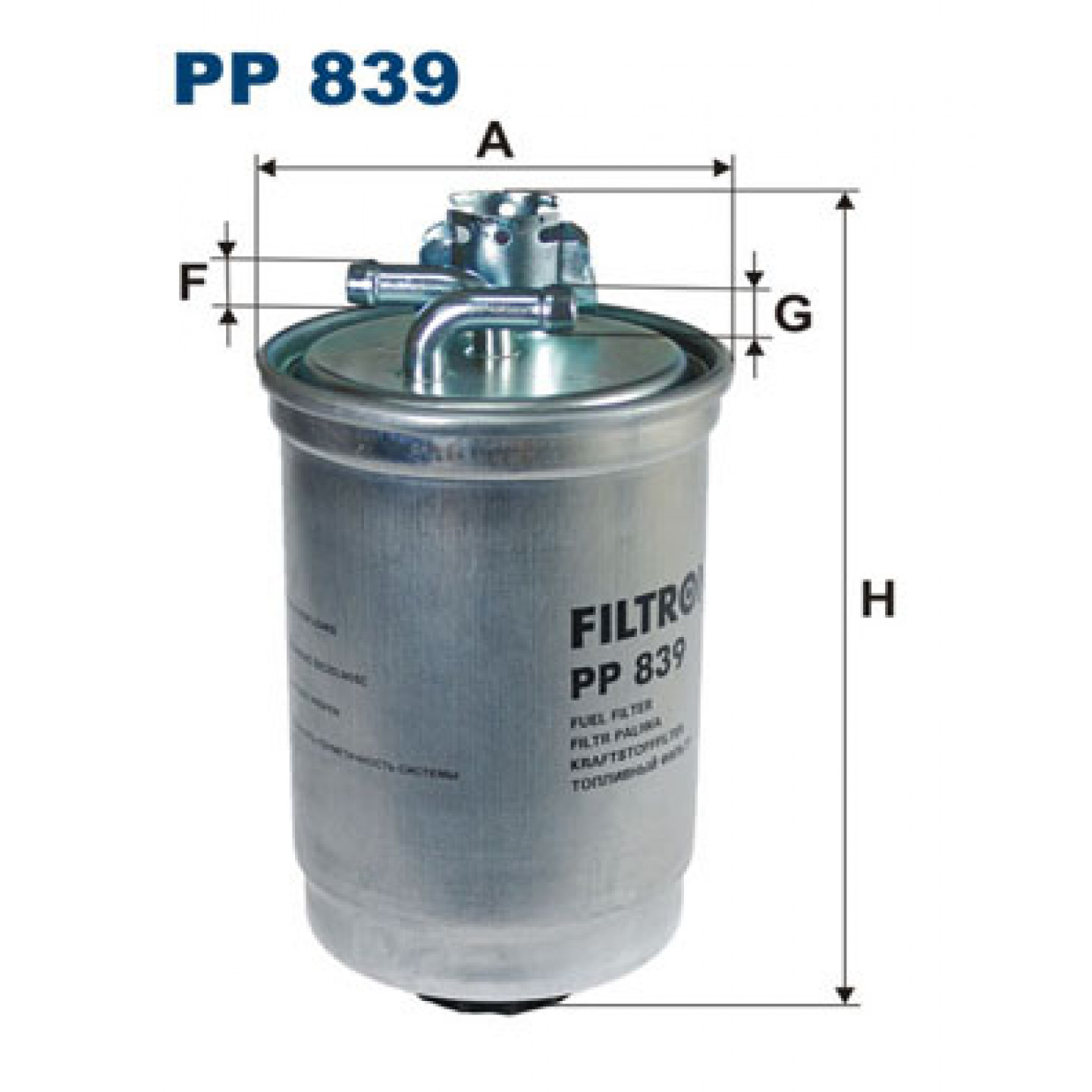 Filtro combustible FILTRON PP 839