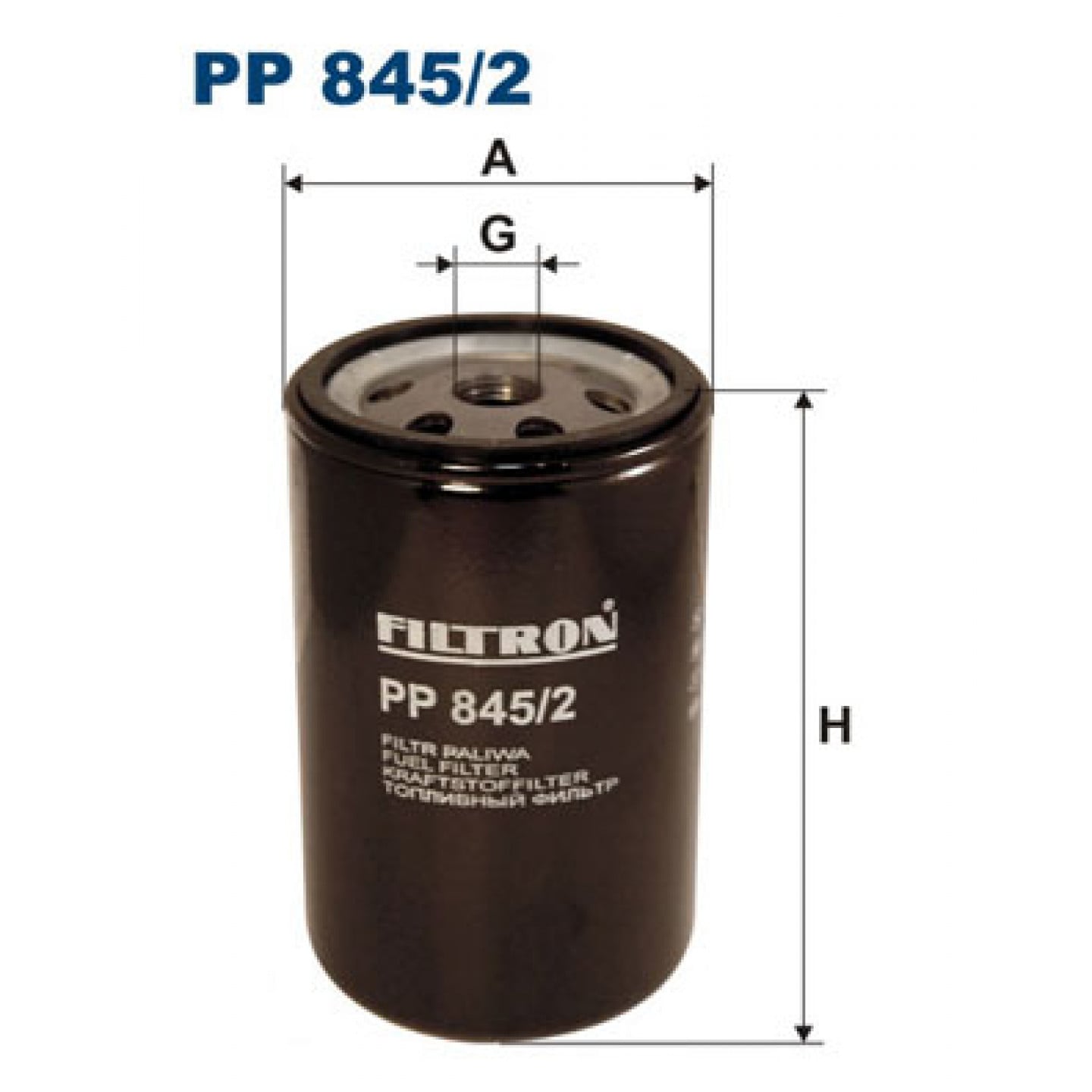 Filtro combustible FILTRON PP 845/2