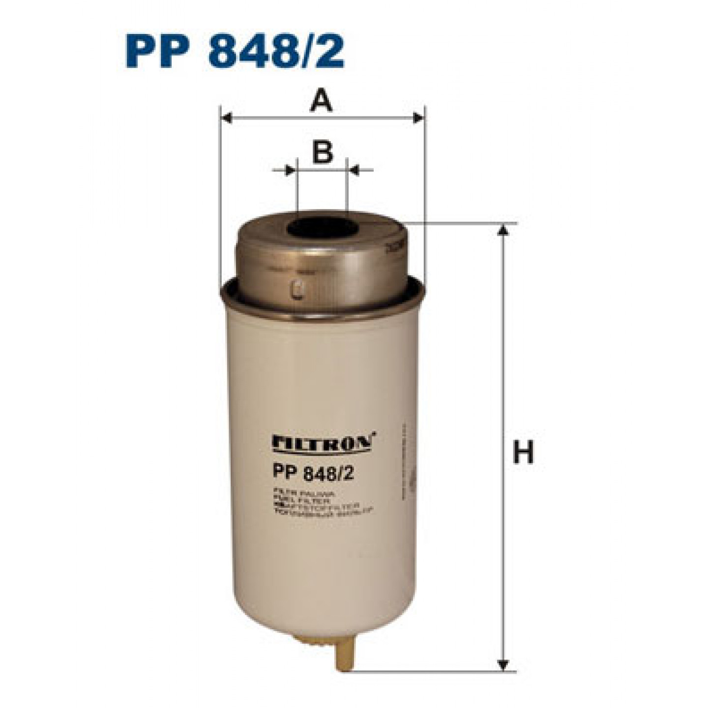 Filtro combustible FILTRON PP 848/2