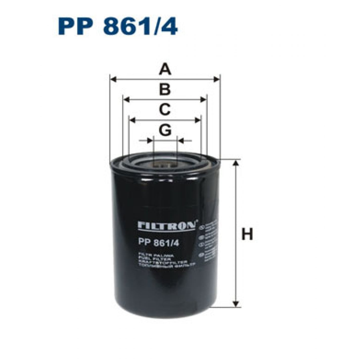 Filtro combustible FILTRON PP 861/4