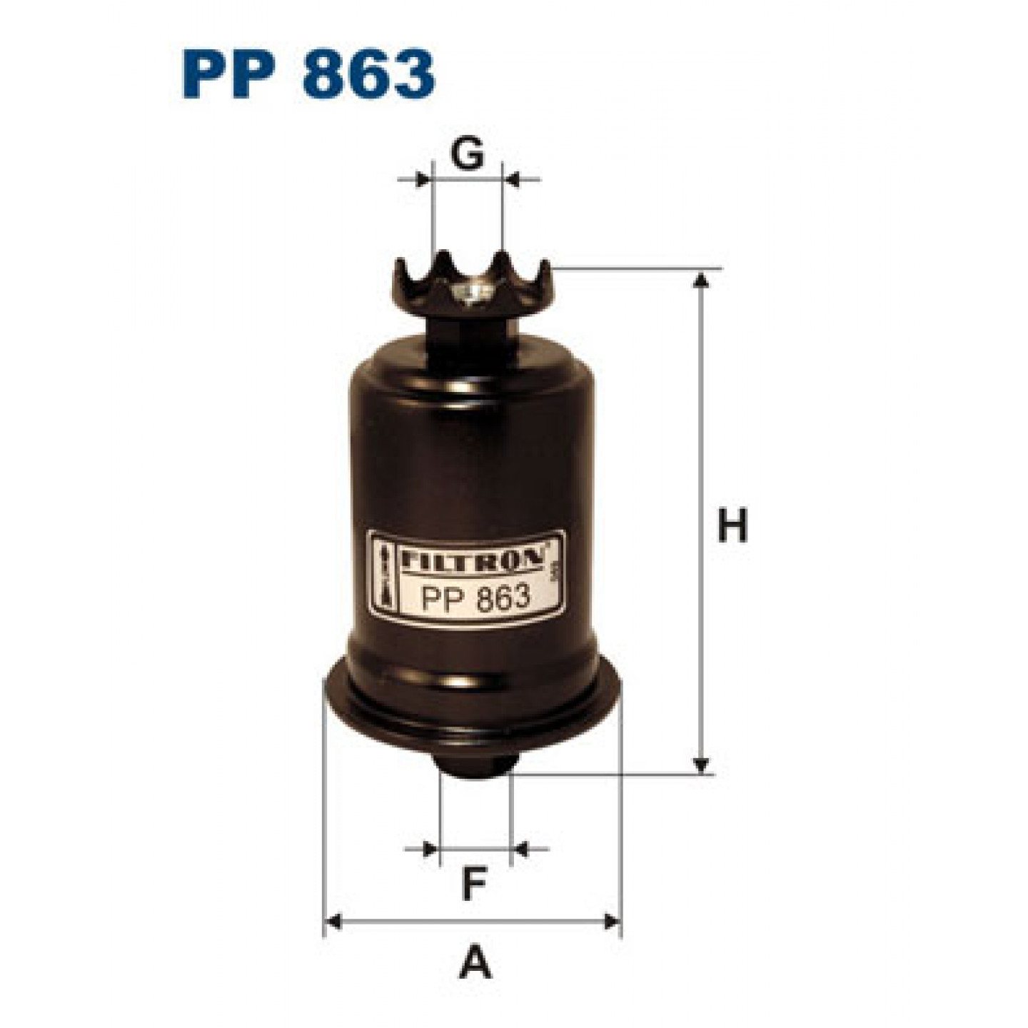Filtro combustible FILTRON PP 863