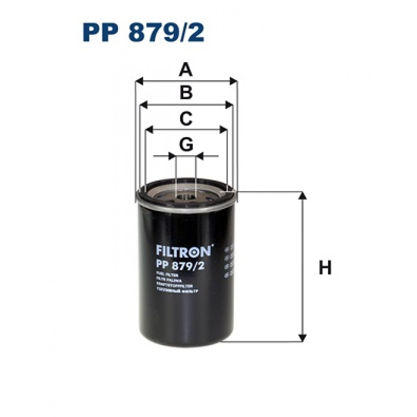 Filtro combustible FILTRON PP 879/2