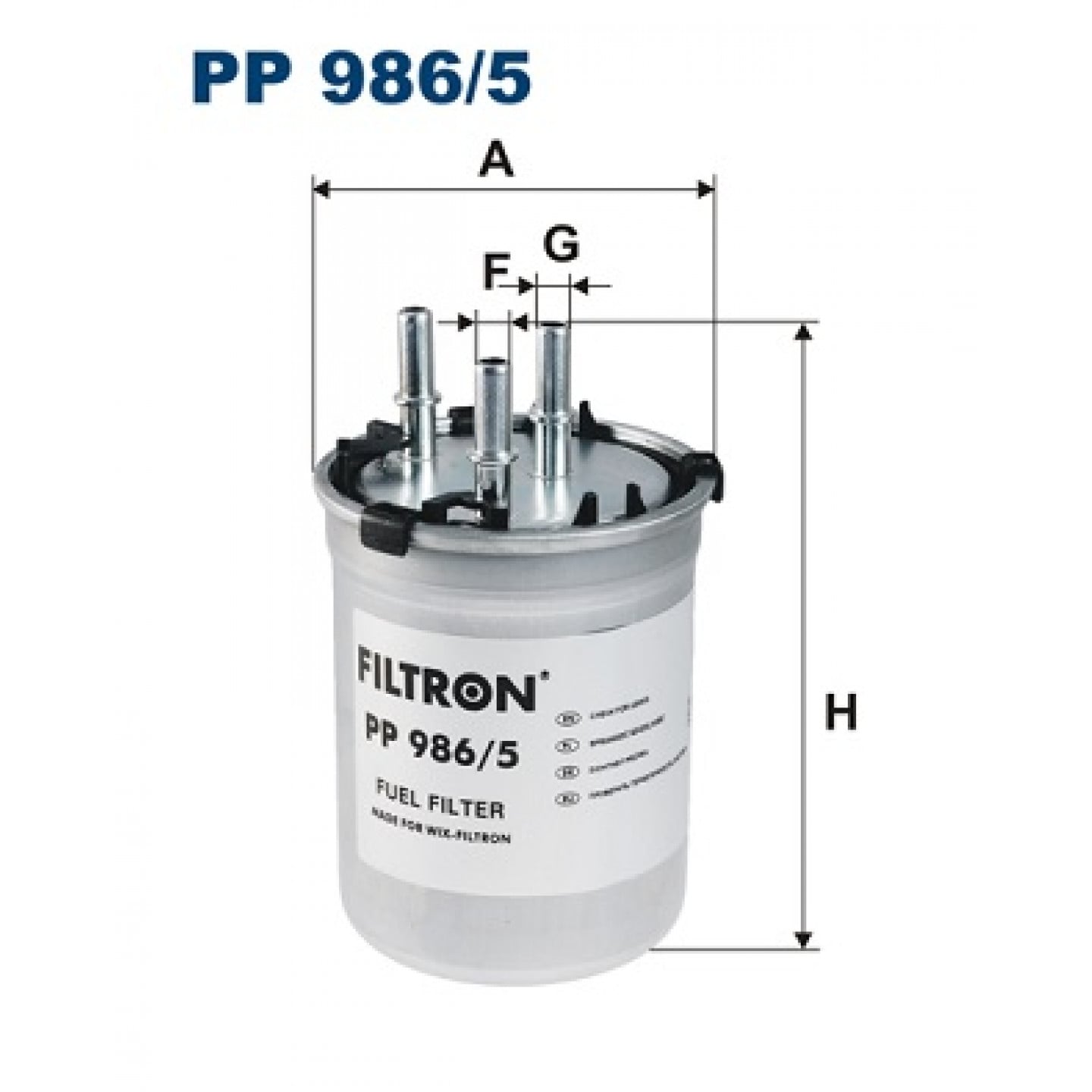 Filtro combustible FILTRON PP 986/5