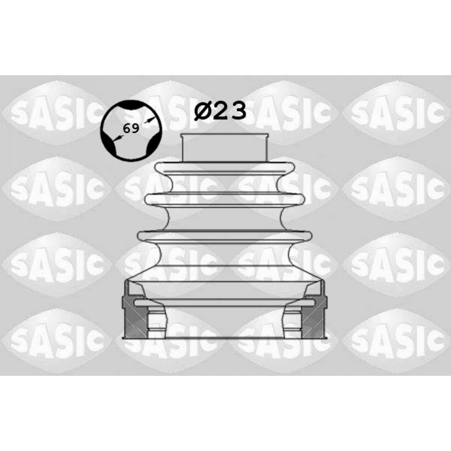 Faltenbalgsatz, Antriebswelle SASIC 1906024