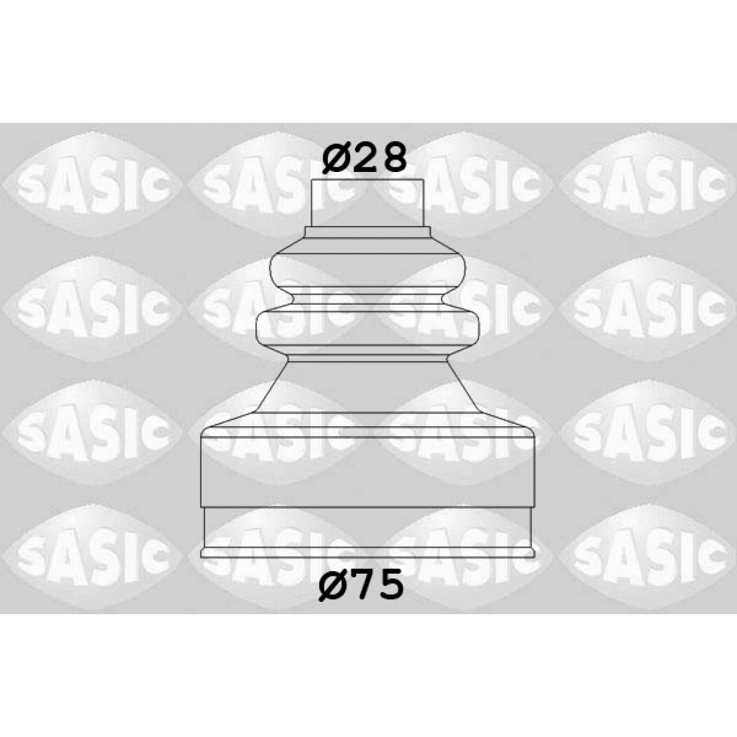 Faltenbalgsatz, Antriebswelle SASIC 2873773
