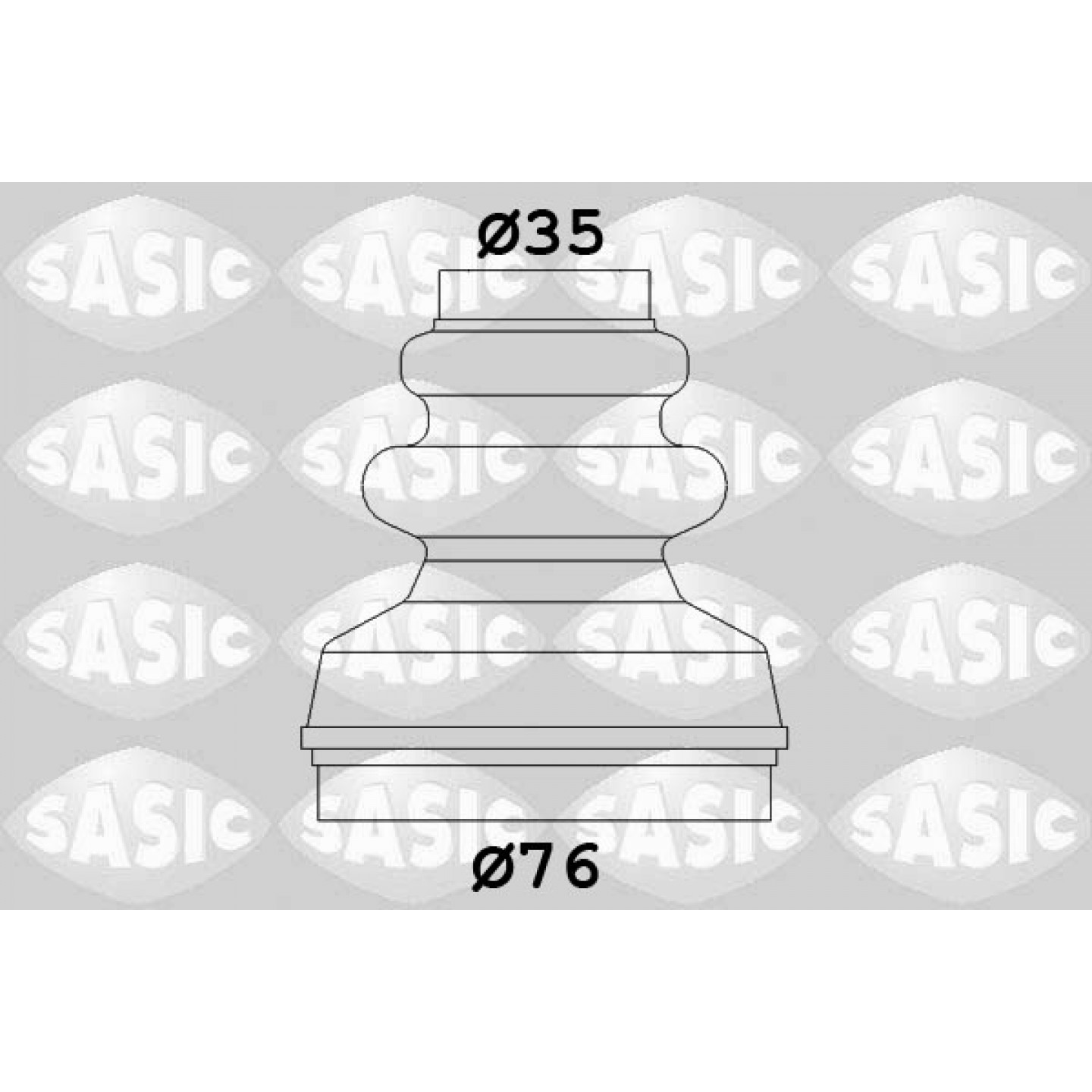 Faltenbalgsatz, Antriebswelle SASIC 2873813