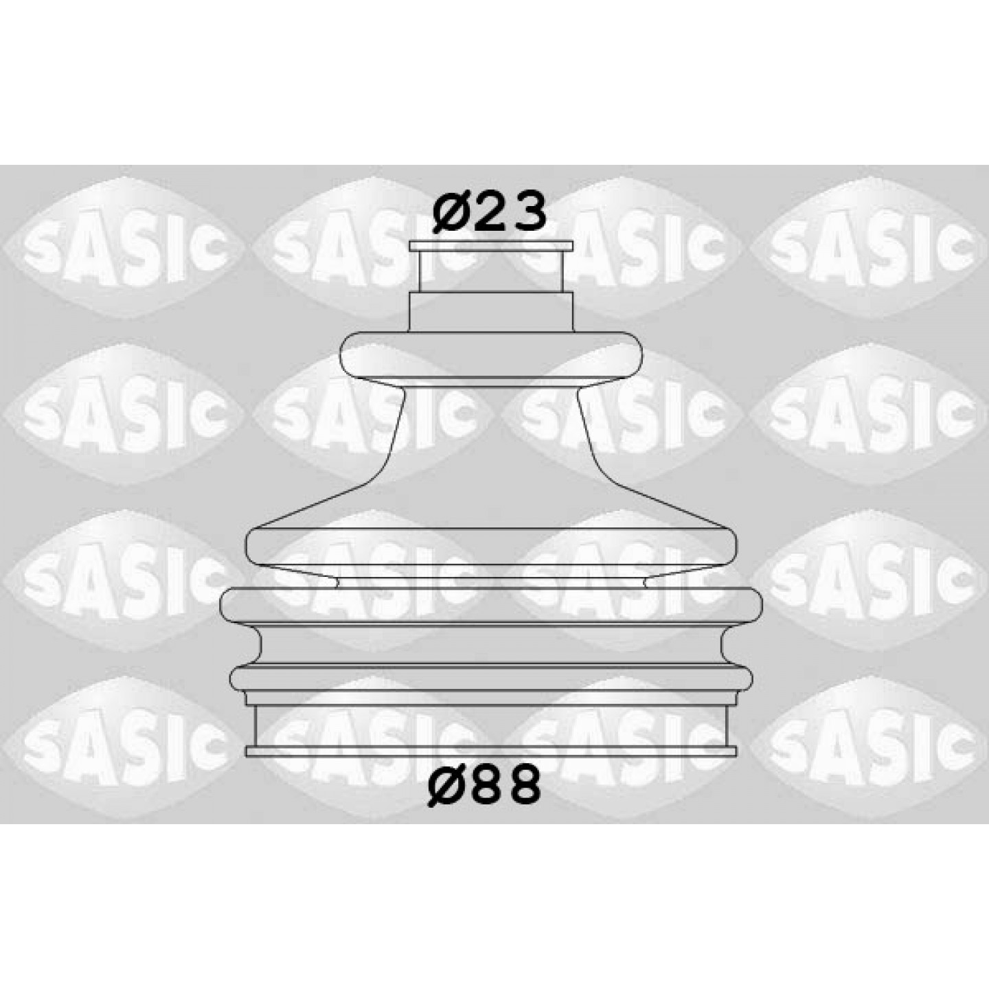Faltenbalgsatz, Antriebswelle SASIC 2933803