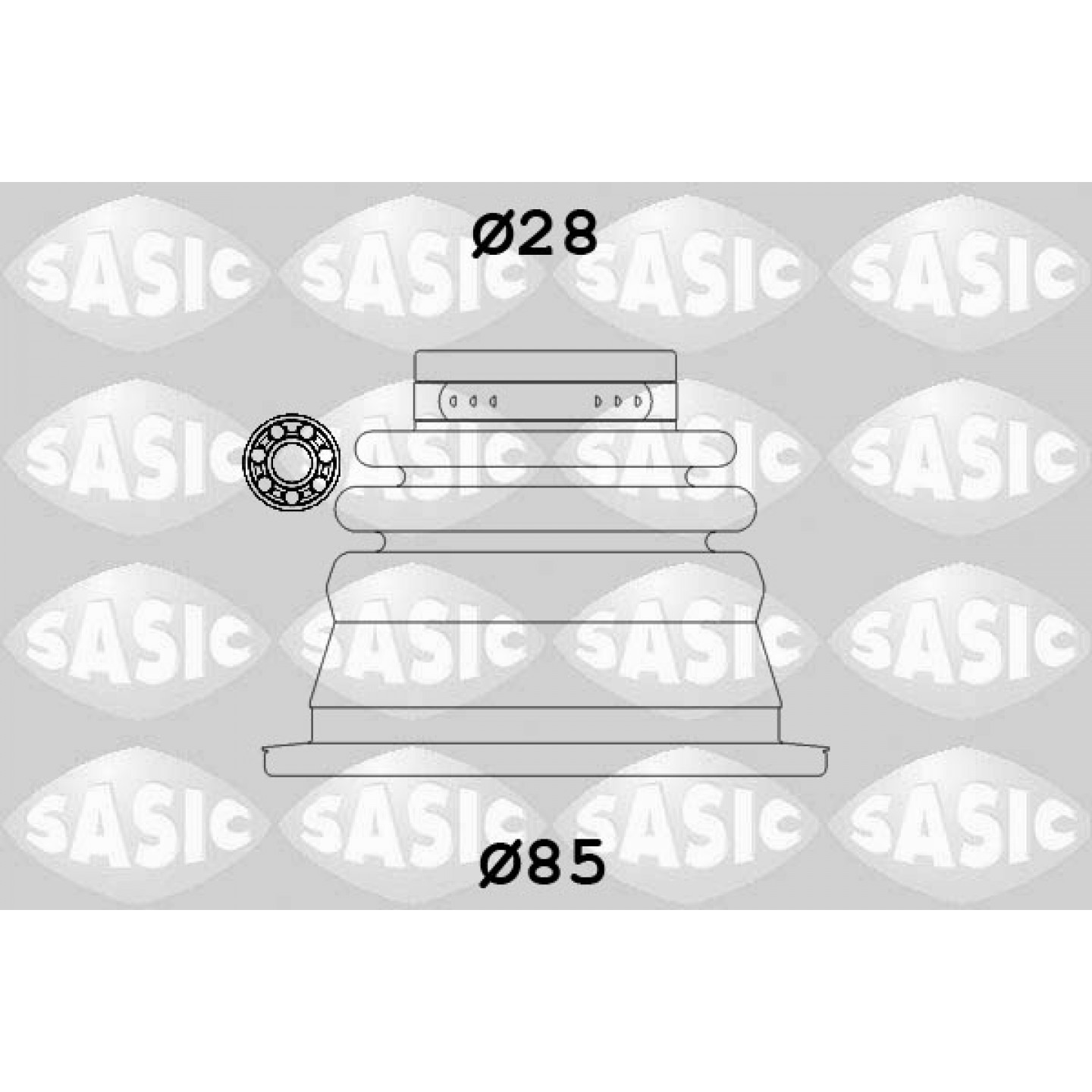 Bælgsæt, drivaksel SASIC 4003451