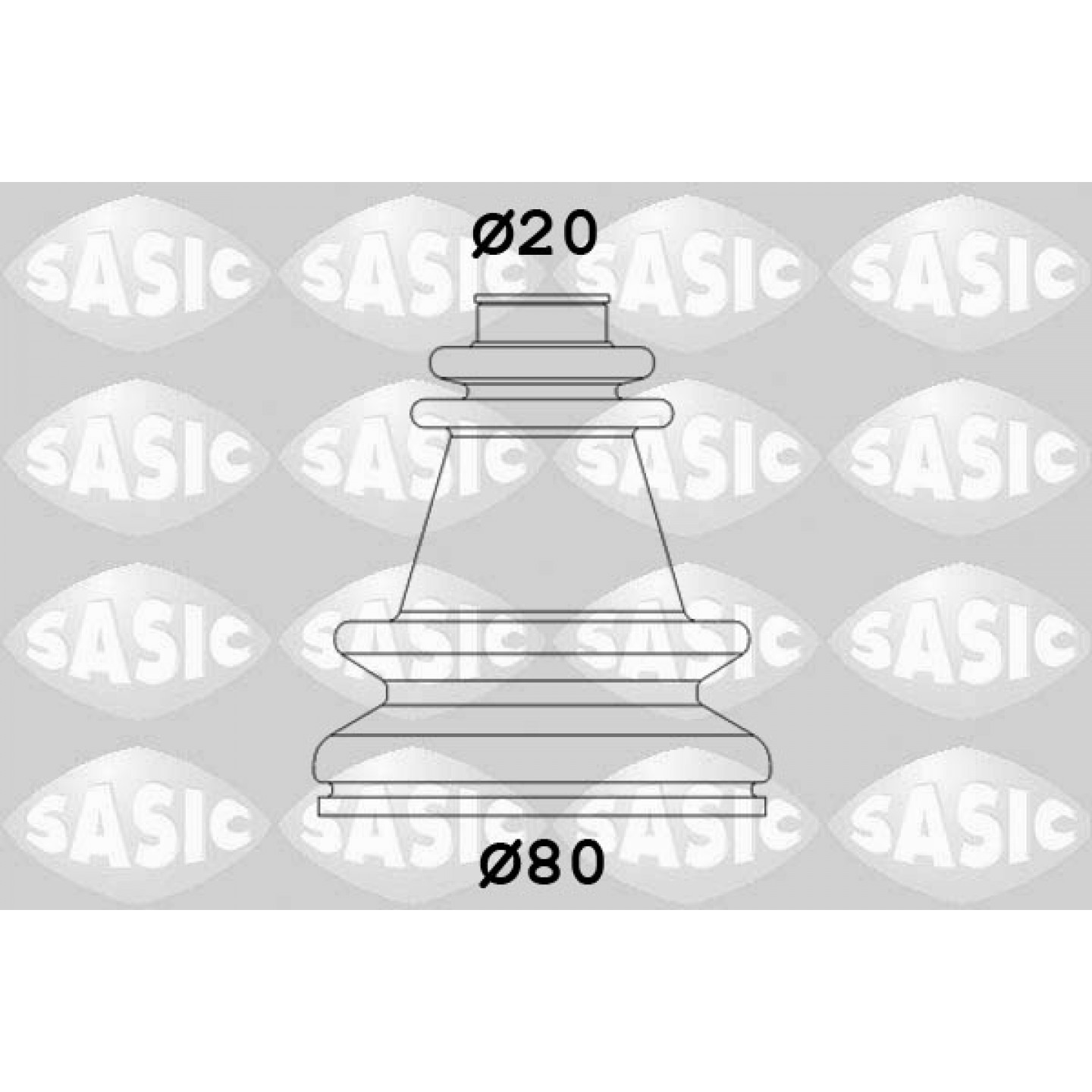 Faltenbalgsatz, Antriebswelle SASIC 4003454