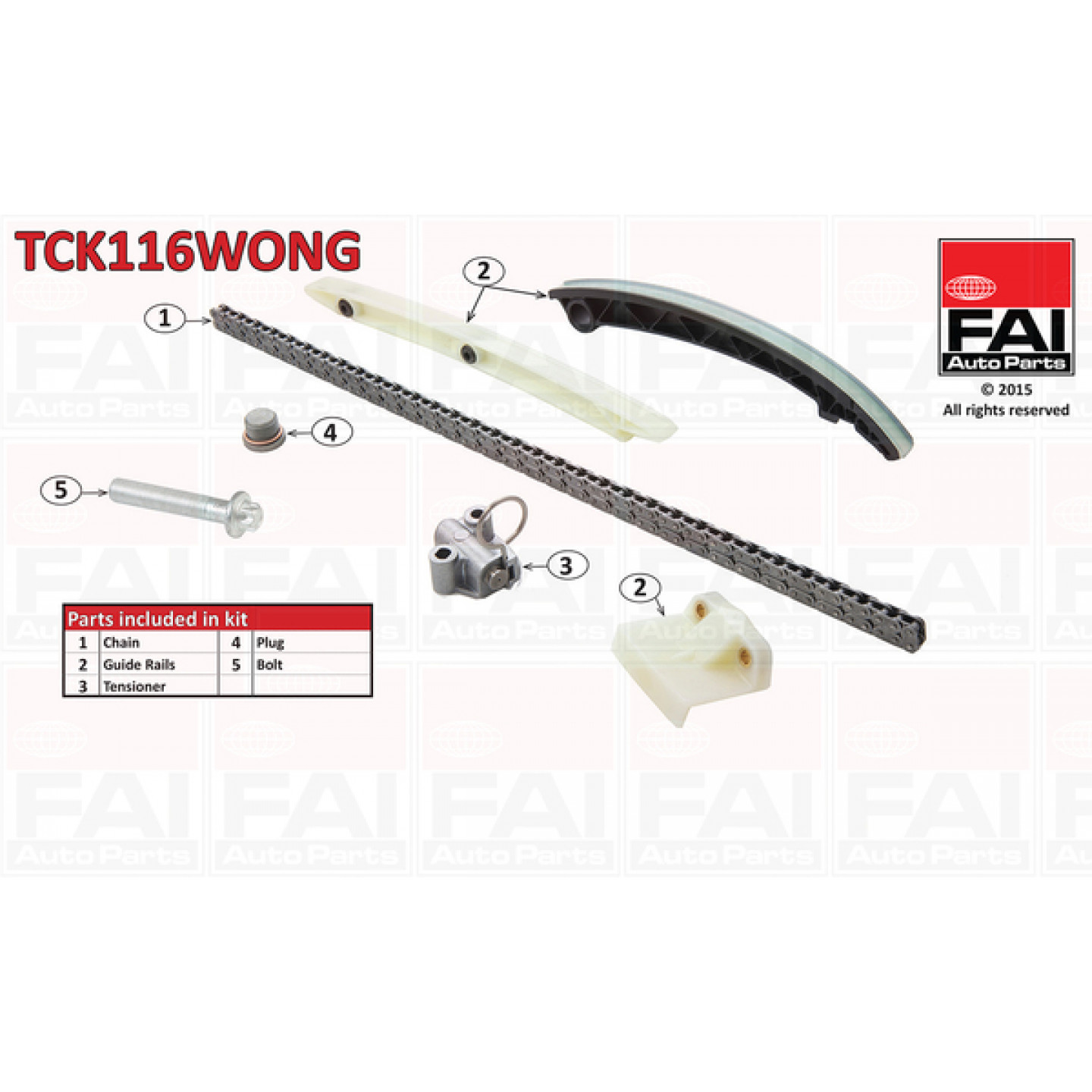Steuerkettensatz FAI AutoParts TCK116WONG