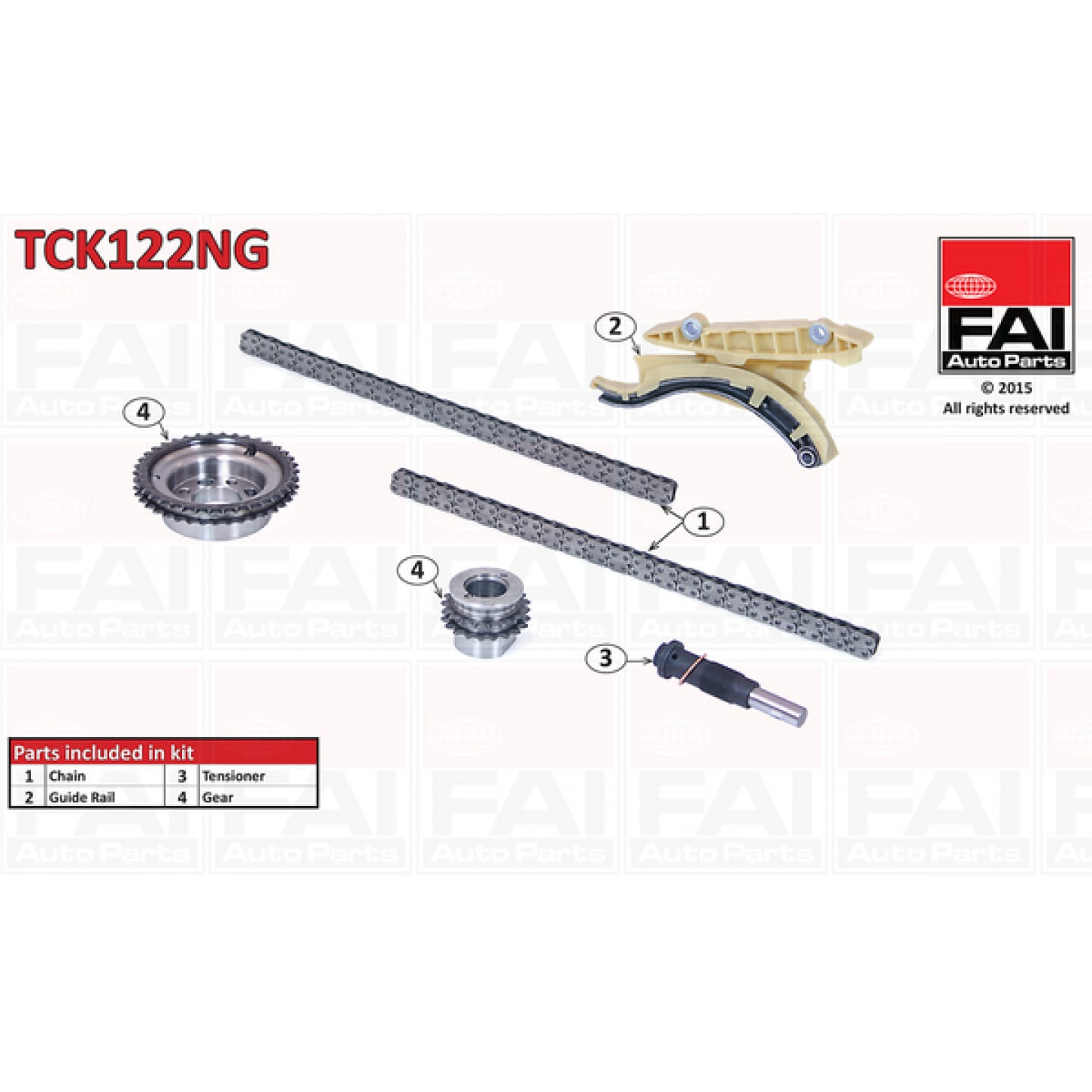Styrekædesæt FAI AutoParts TCK122NG